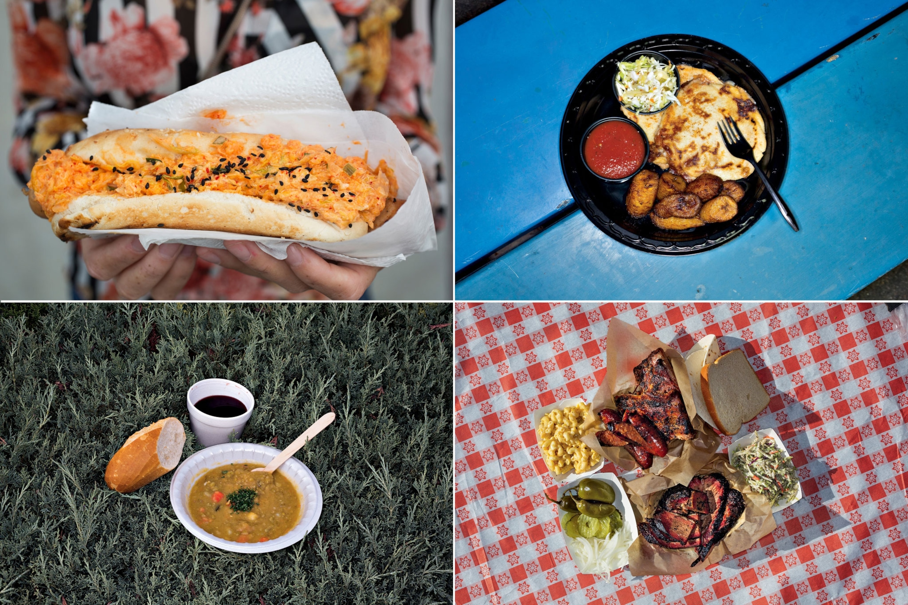 Food from food trucks in LA