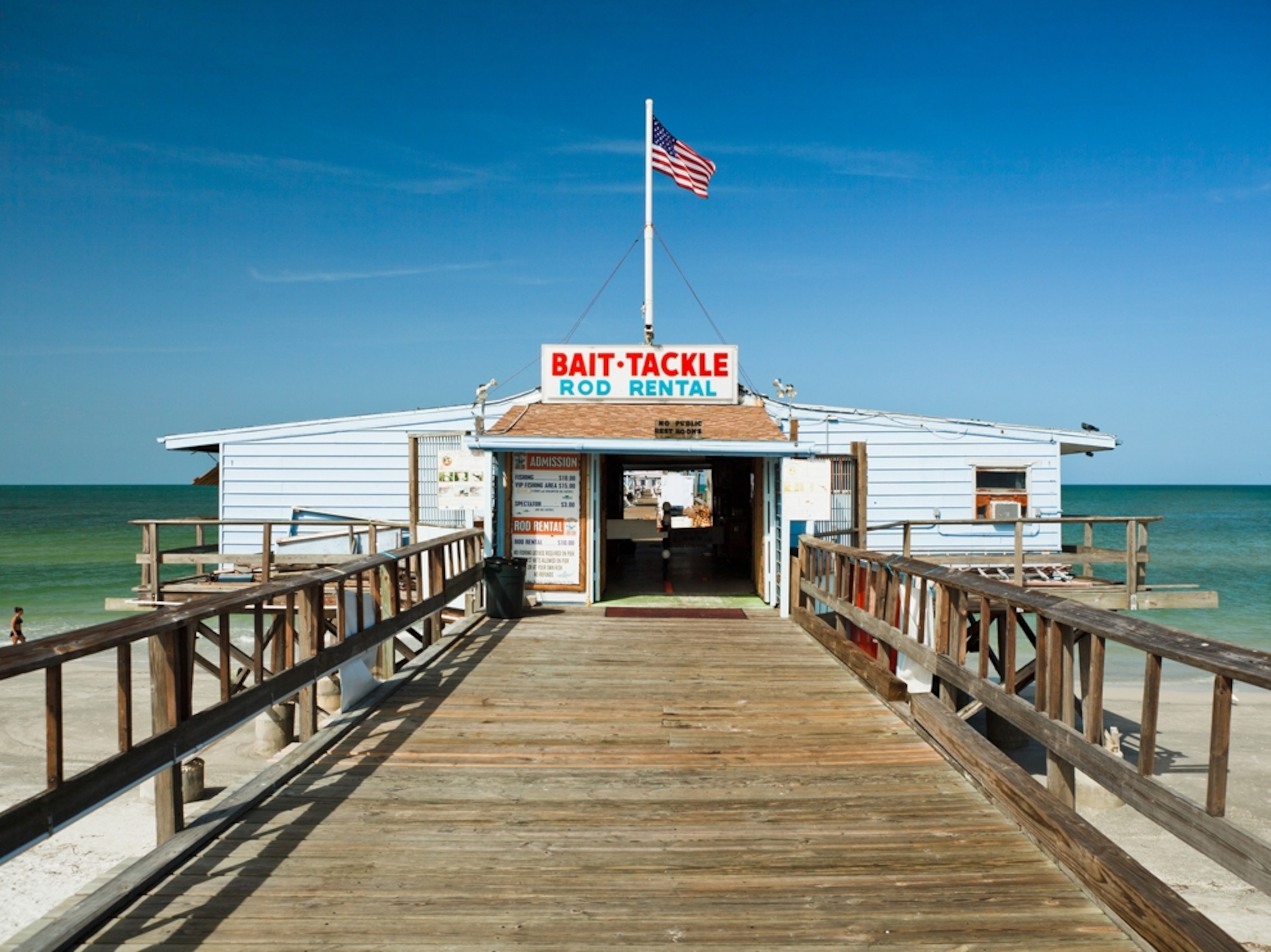 tackle shop on pier at Redington Shores, Florida