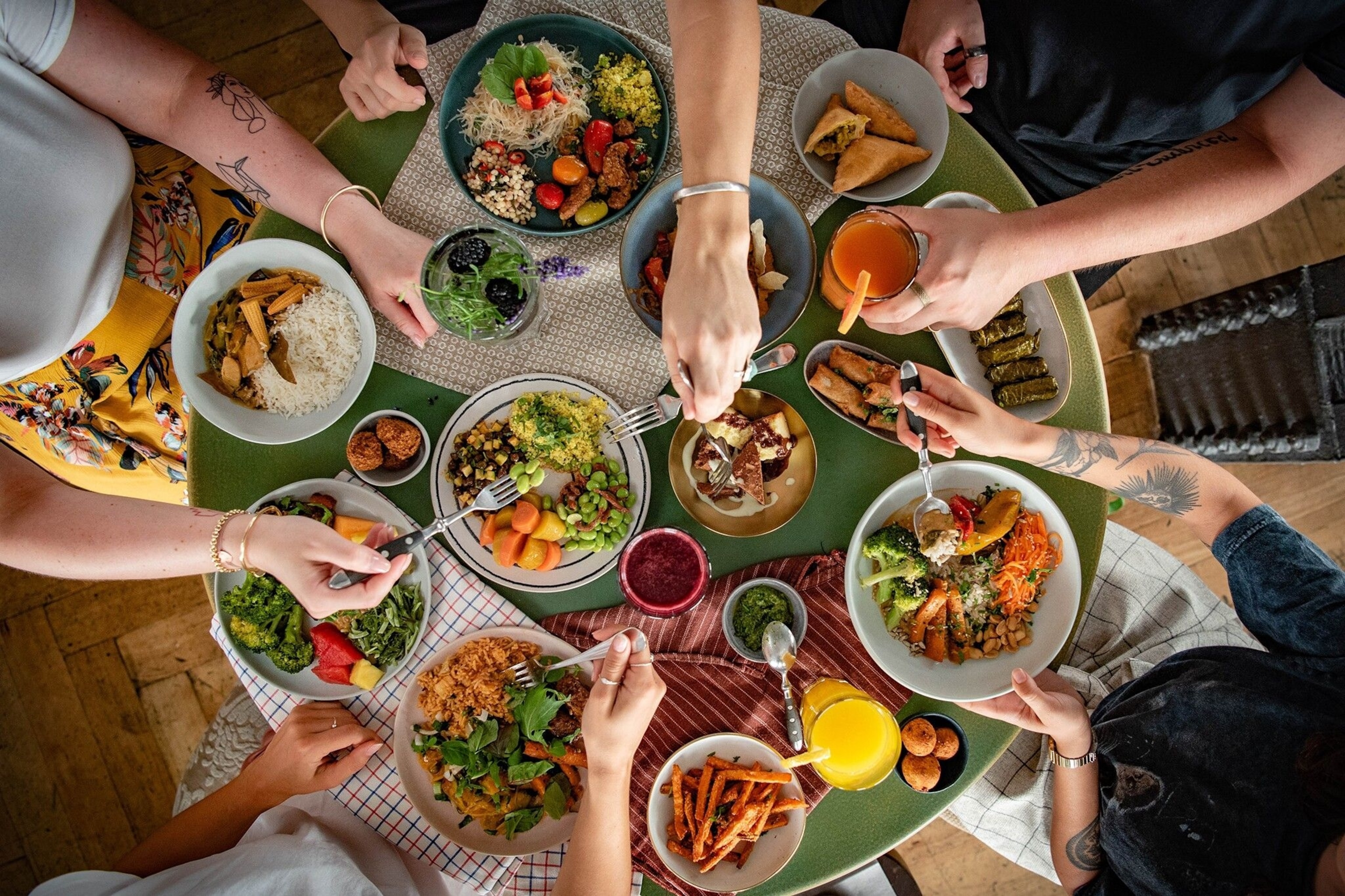 Selections from the buffet at Haus Hiltl, the world’s oldest vegetarian restaurant.