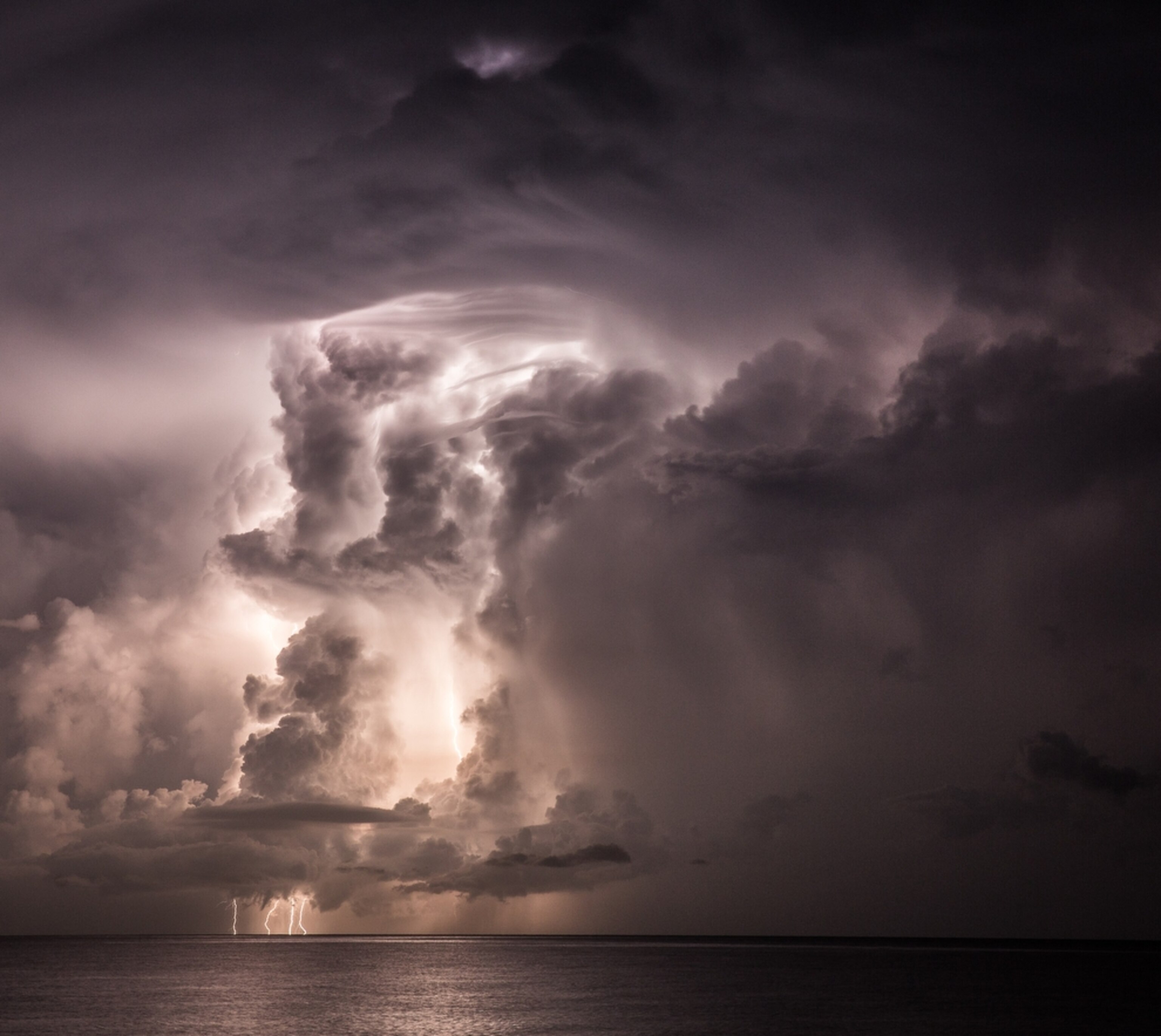 a storm over Naples, Florida
