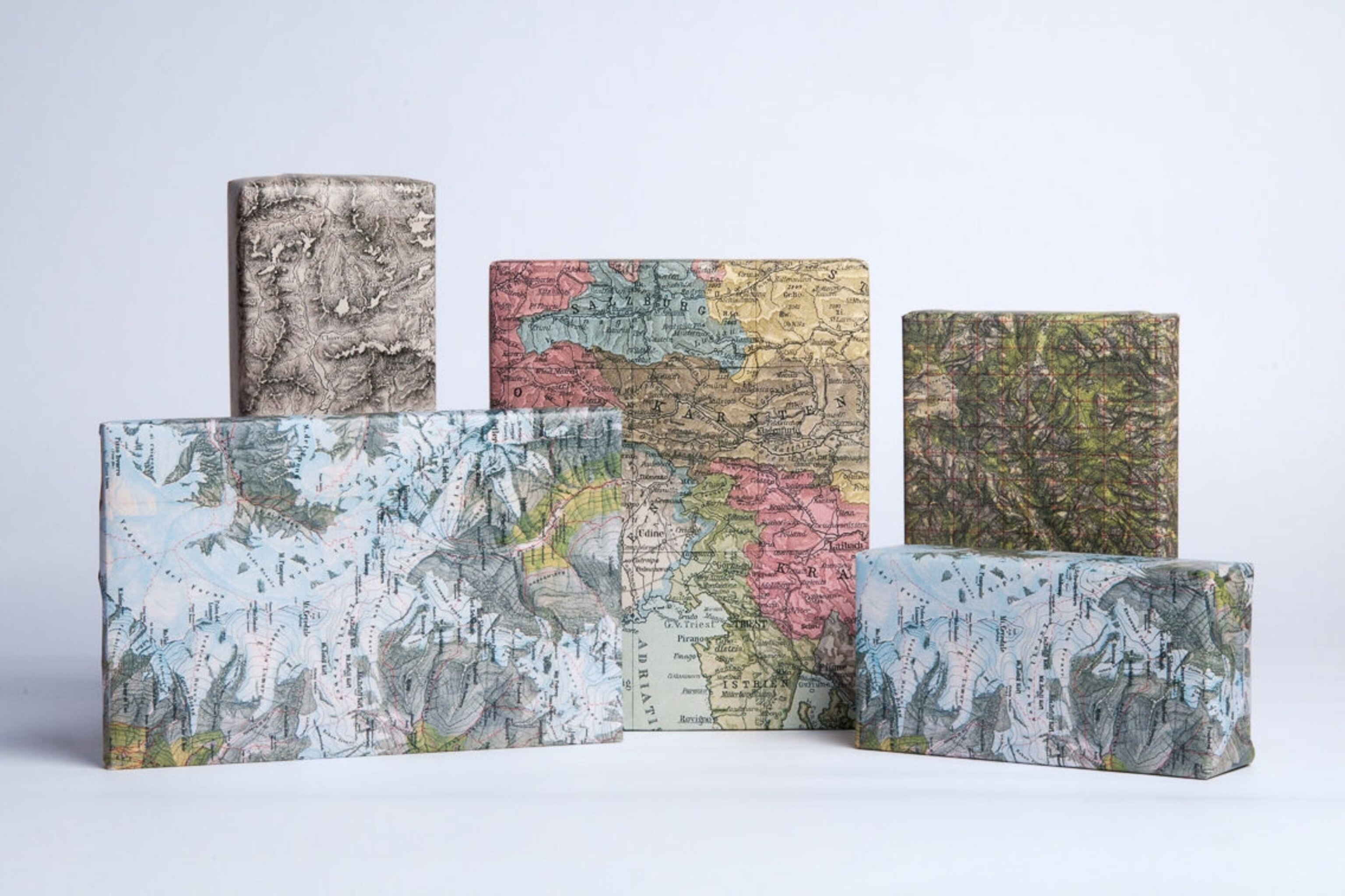 map wrapping paper