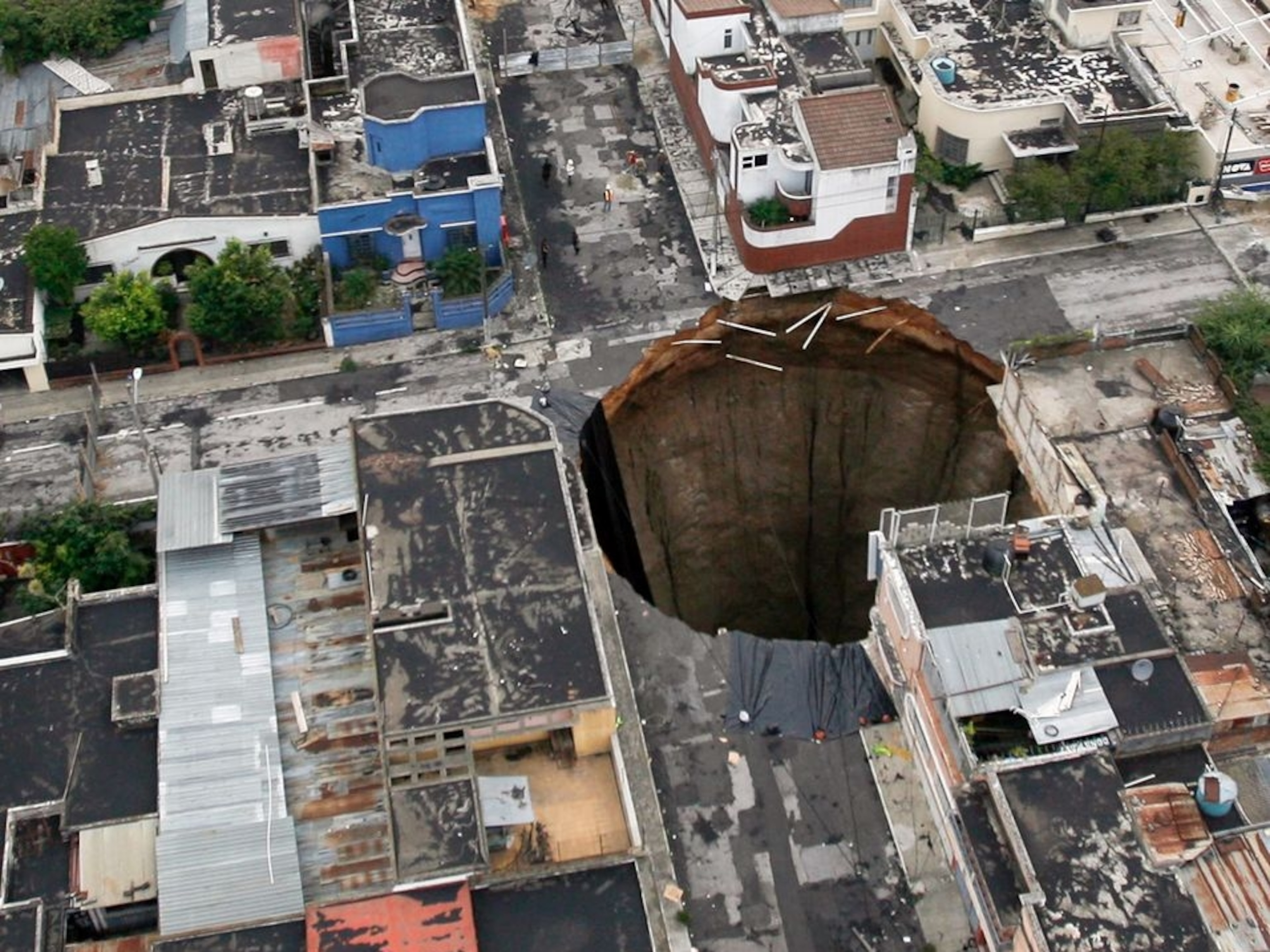 Giant Sinkhole In Water