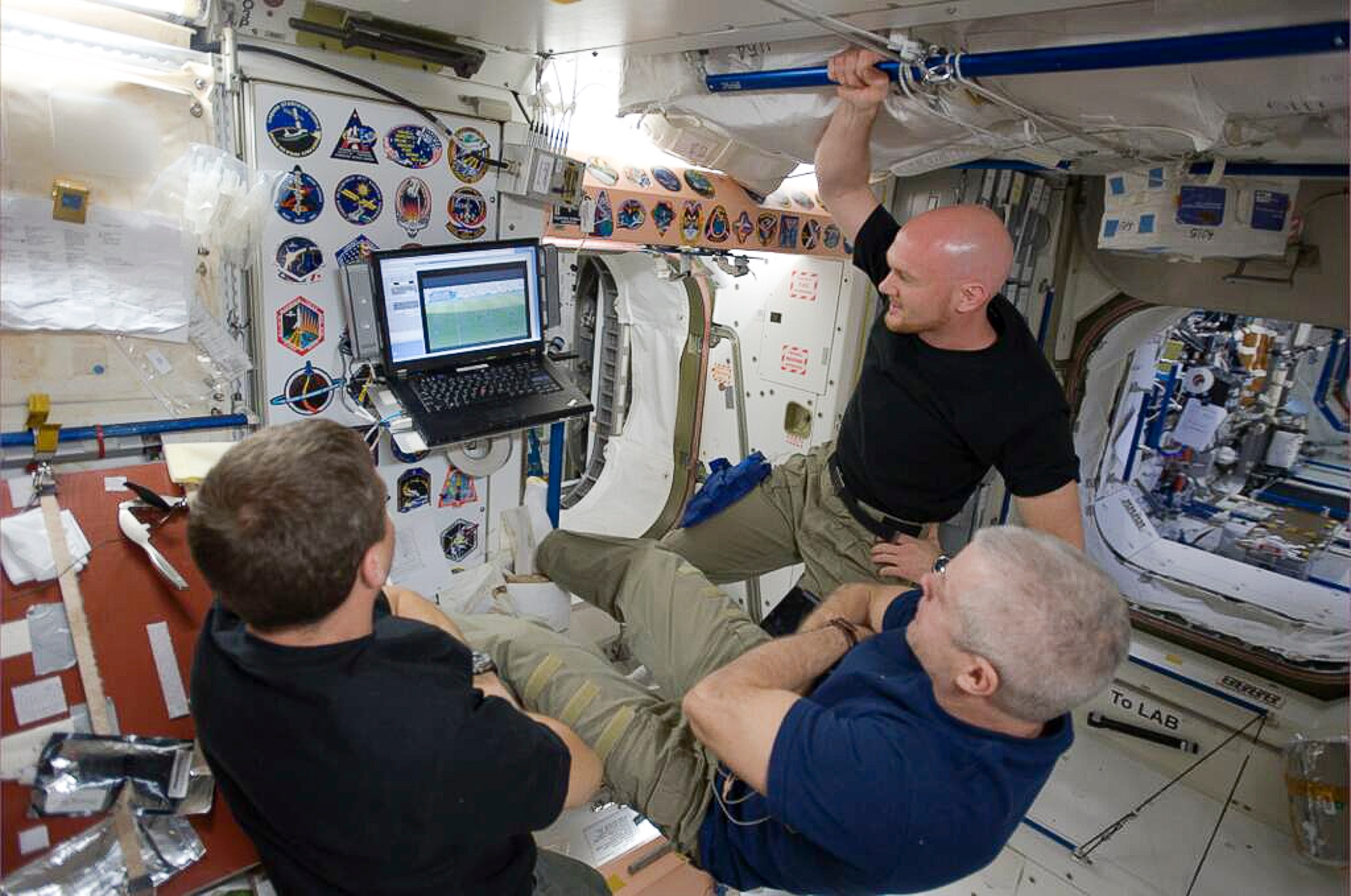 An aerial photo of floods in Serbia in May 2014.