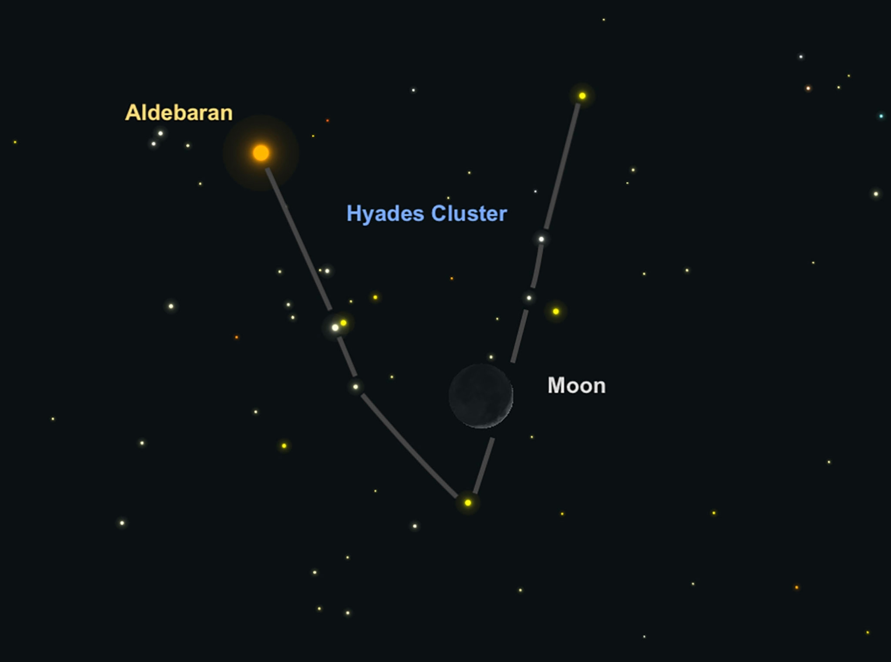 Diagram of night sky