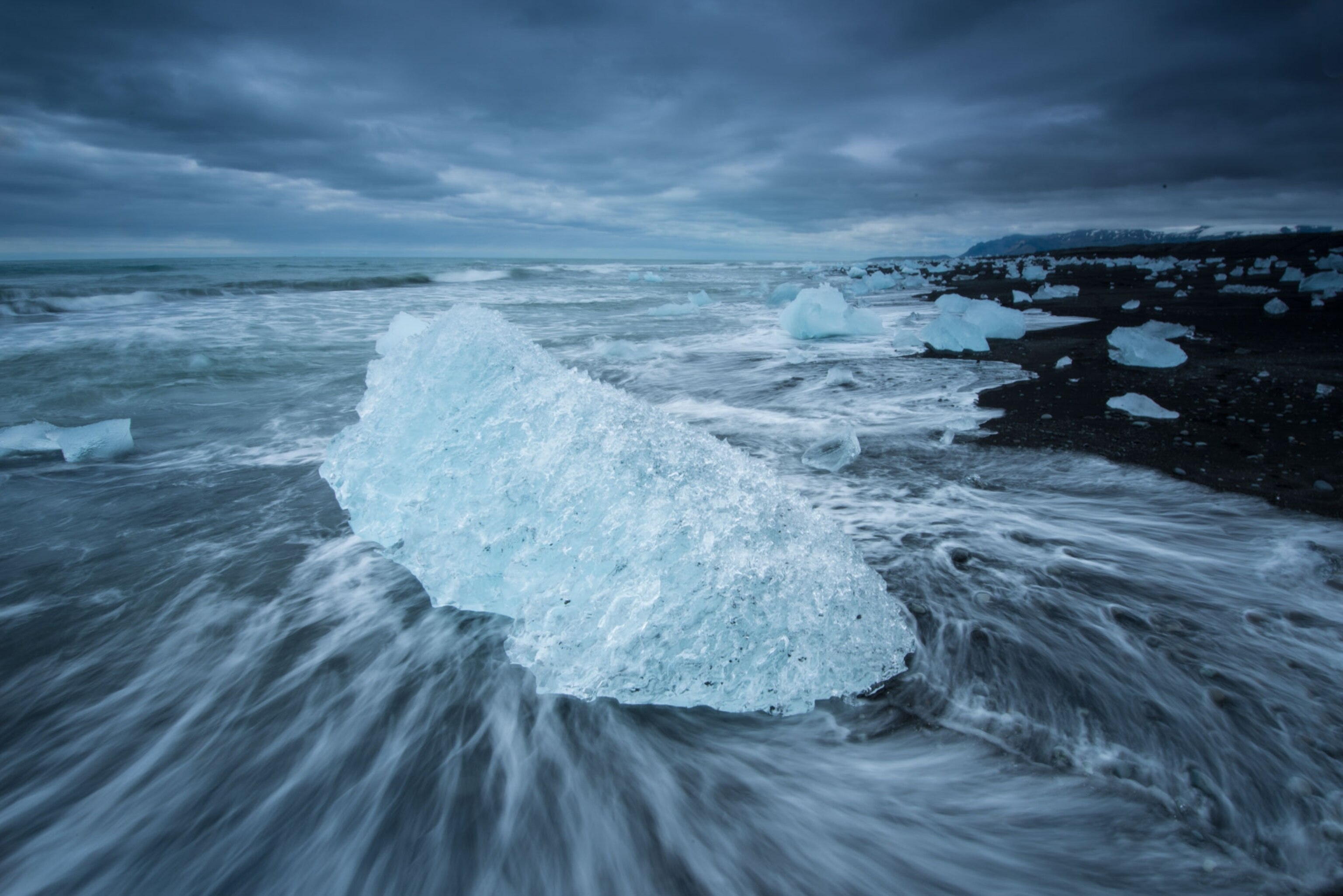 ice melting in Iceland