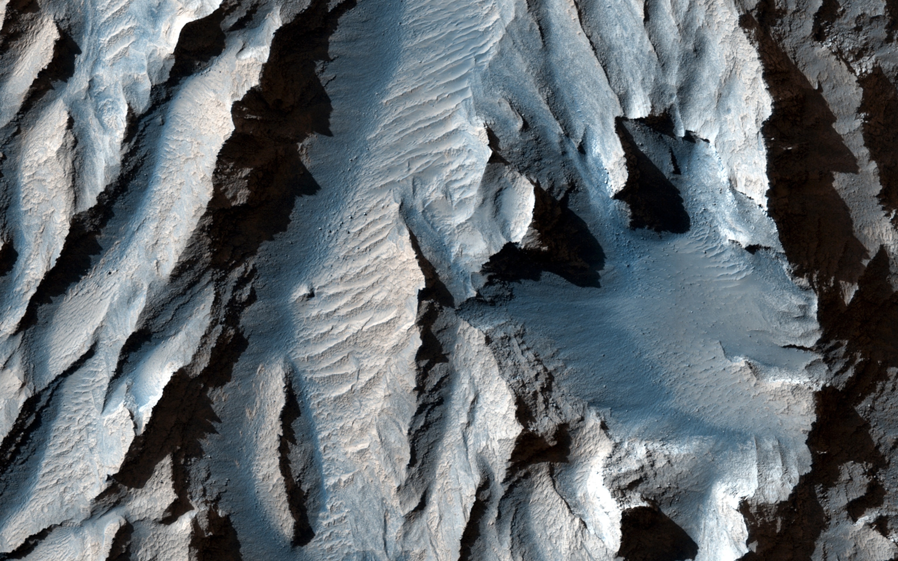 Tithonium Chasma on the surface of Mars.