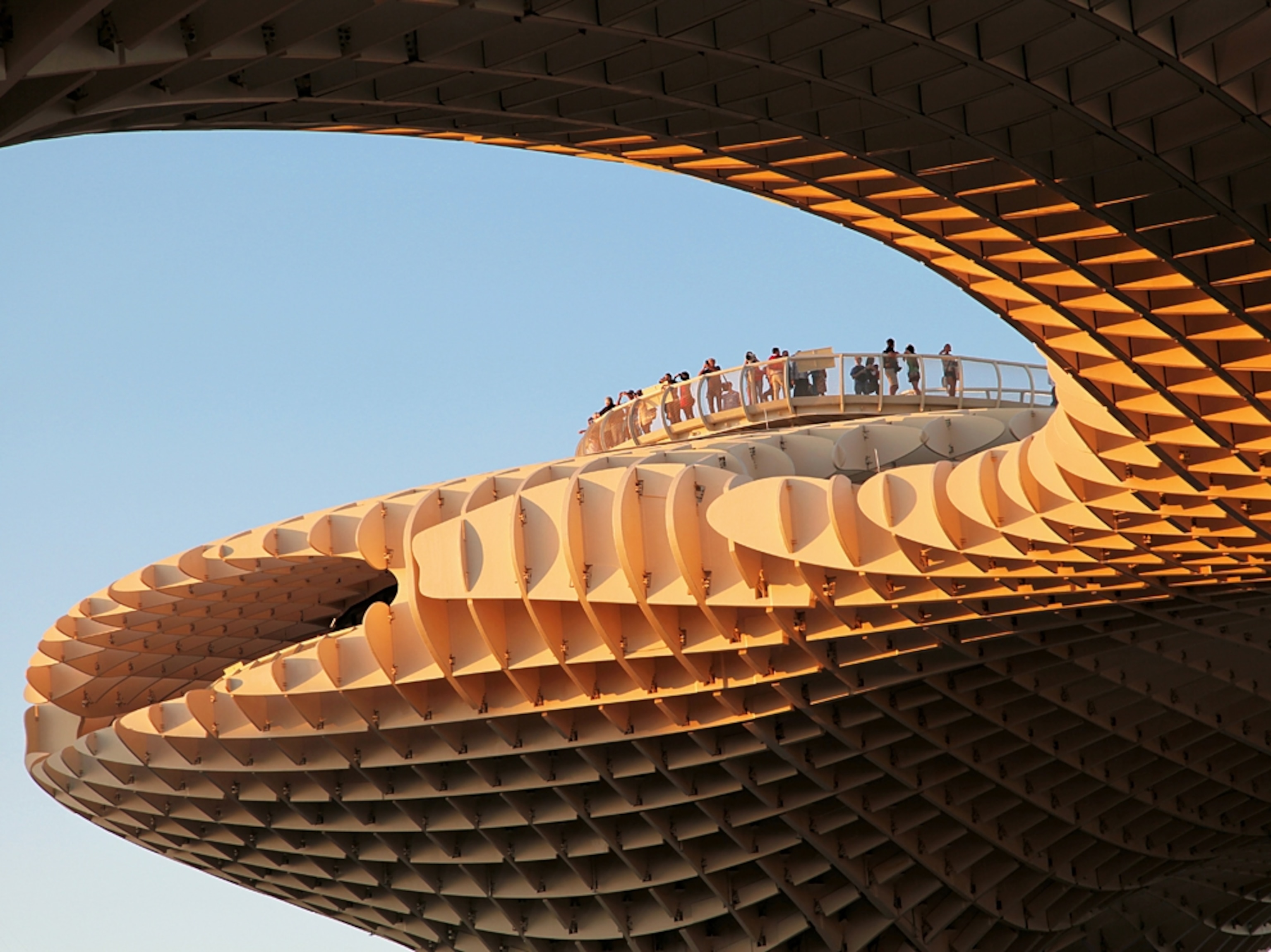 the Metropol Parasol at the Plaza de la Encarnation