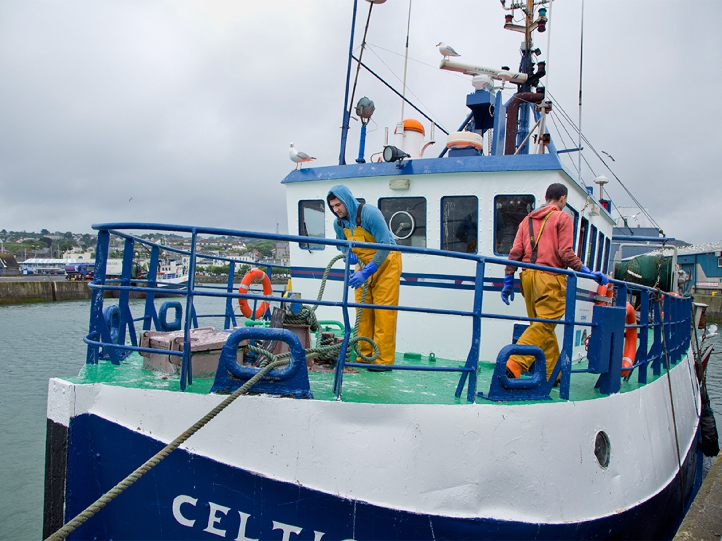 fishermen in Howth, Ireland