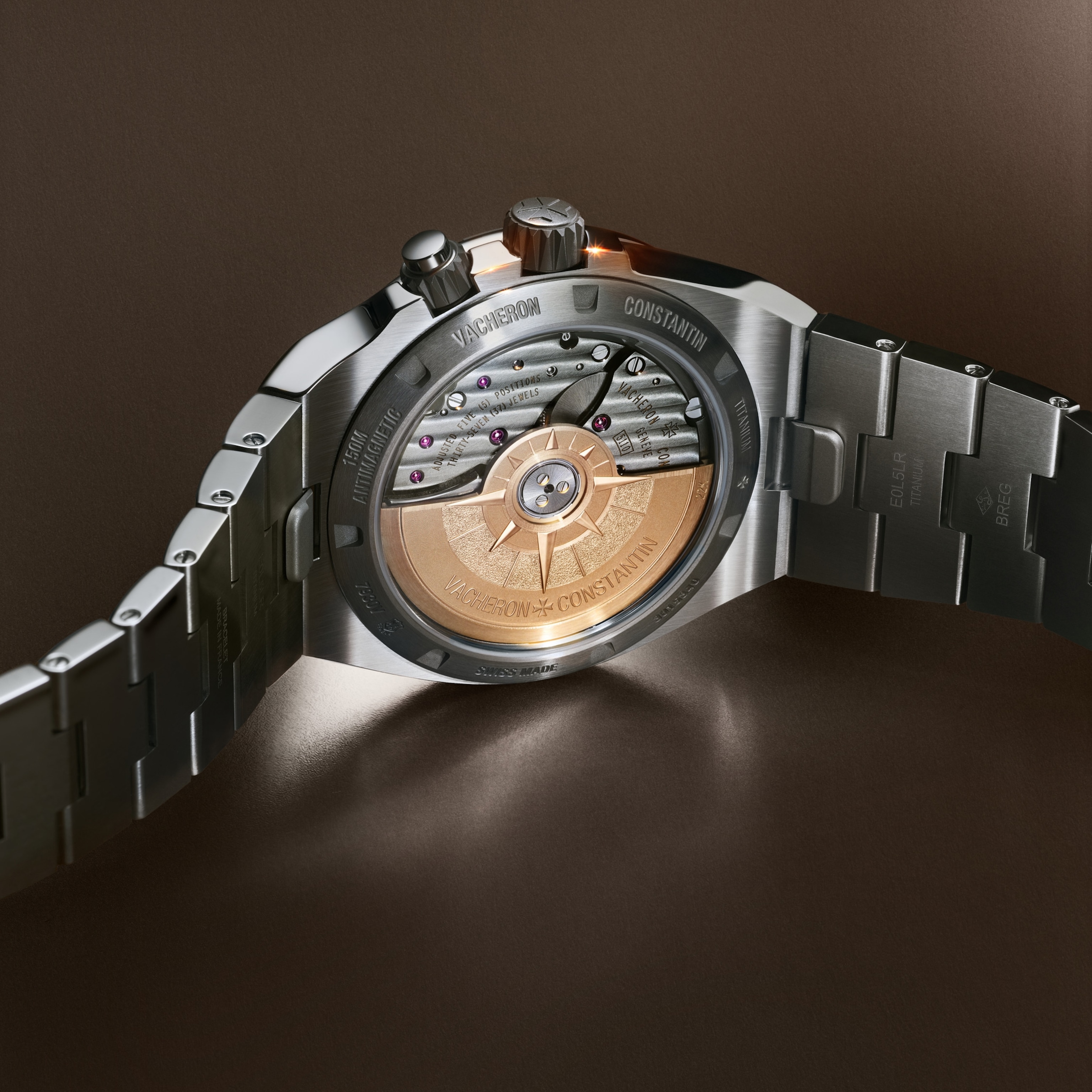 The compass rose of the iconic Vacheron Constantin Overseas