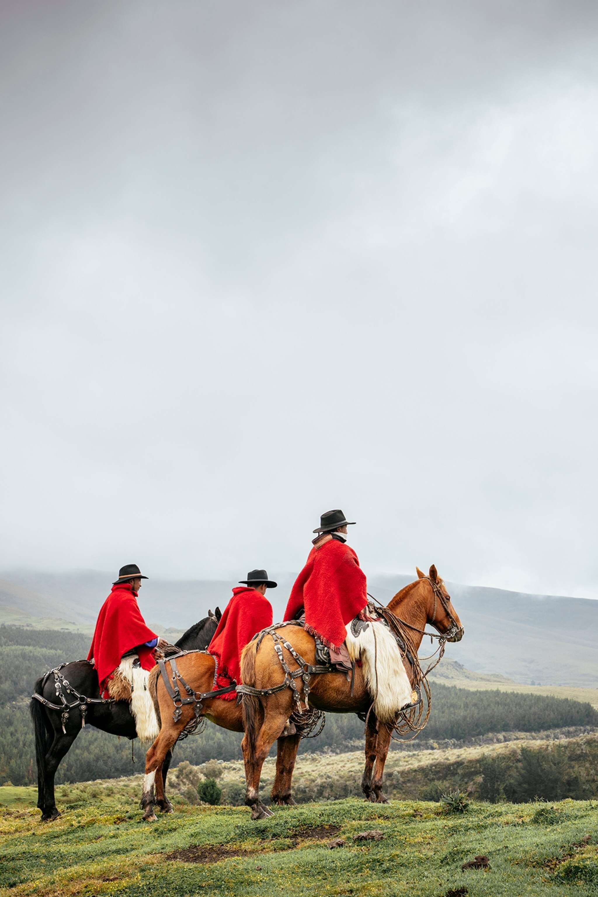 three riders on horseback