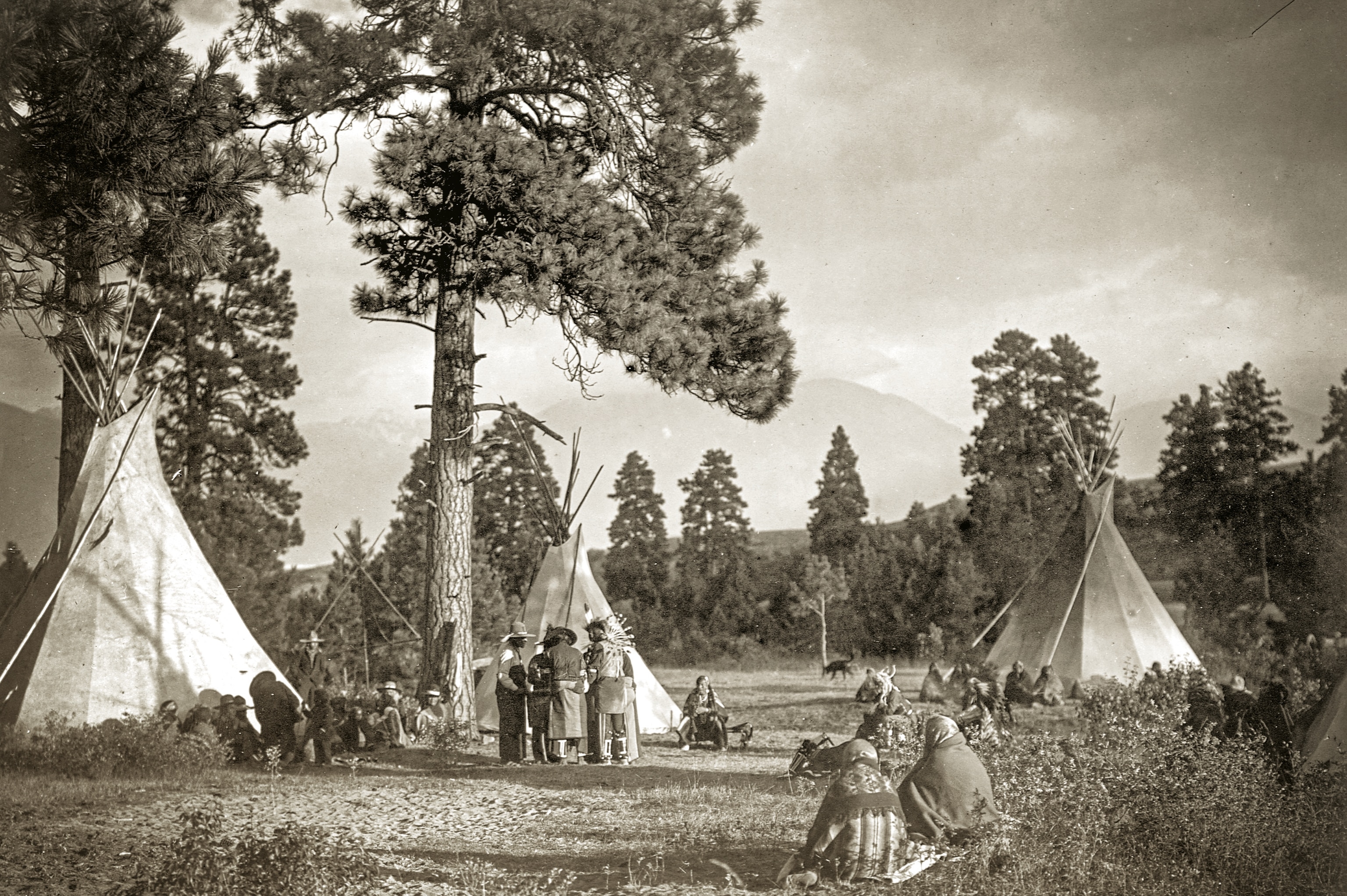Flathead camp on the Jocko River.