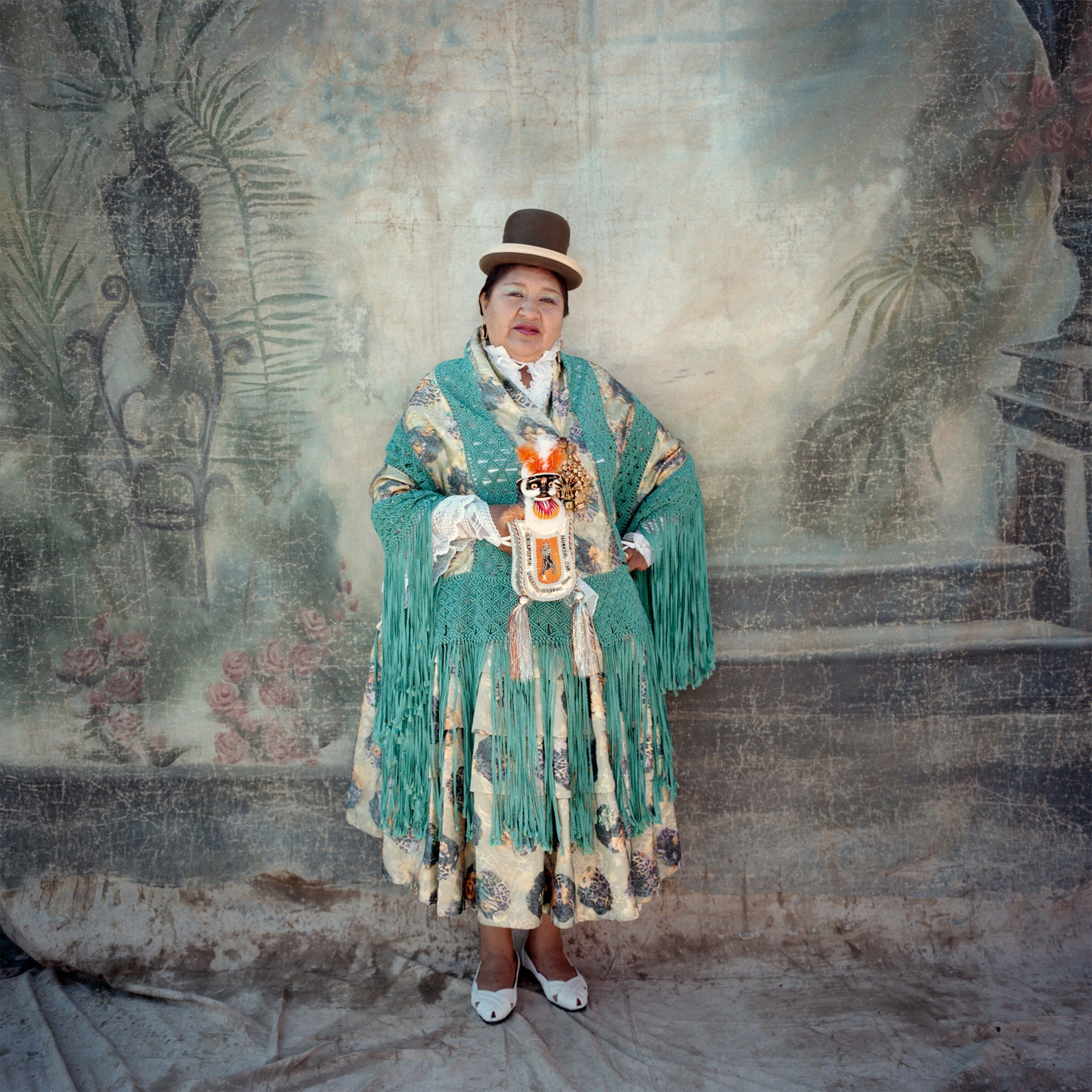 a woman during the Candelaria Festival in Peru