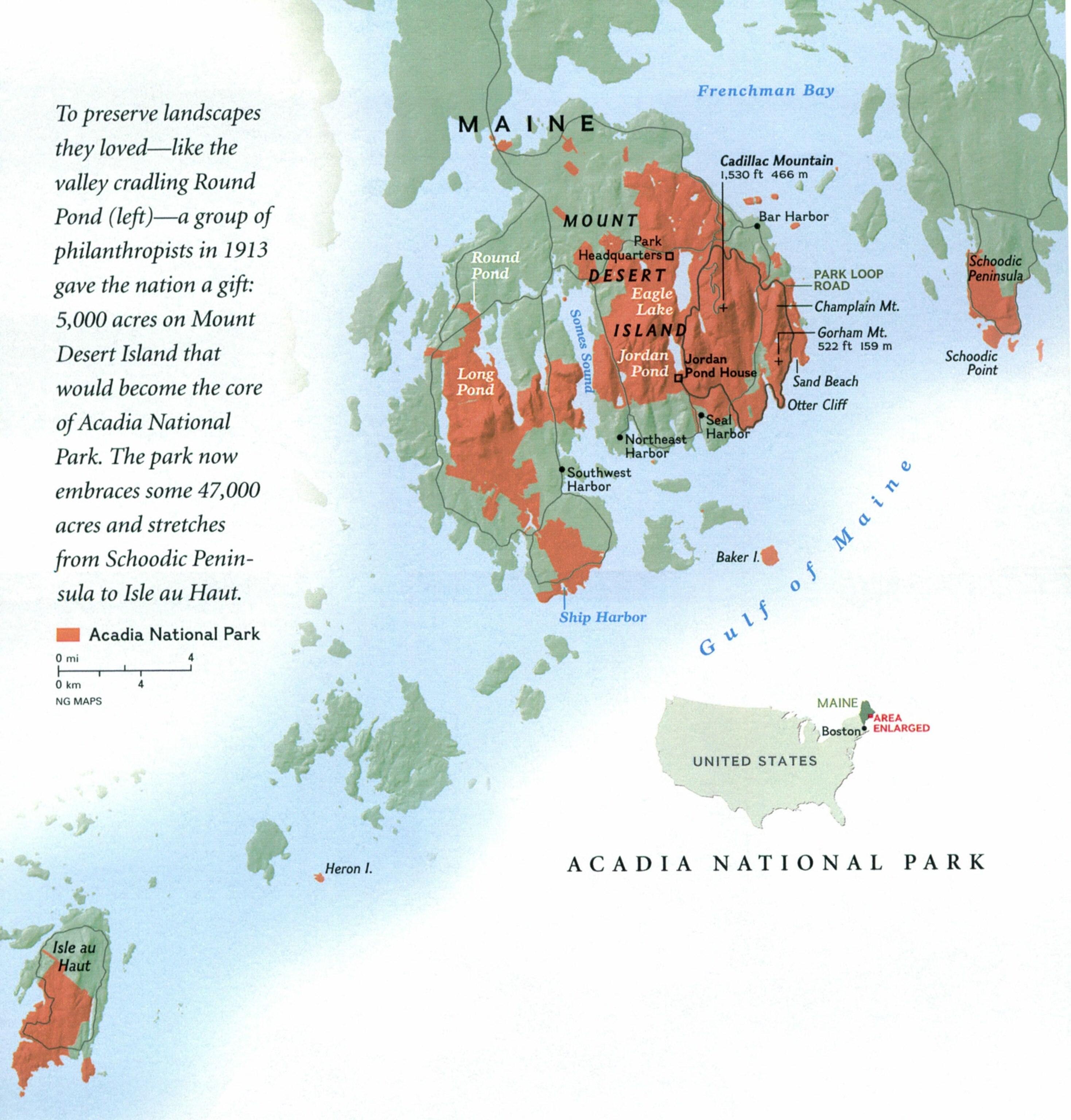 Acadia National Park in the United States