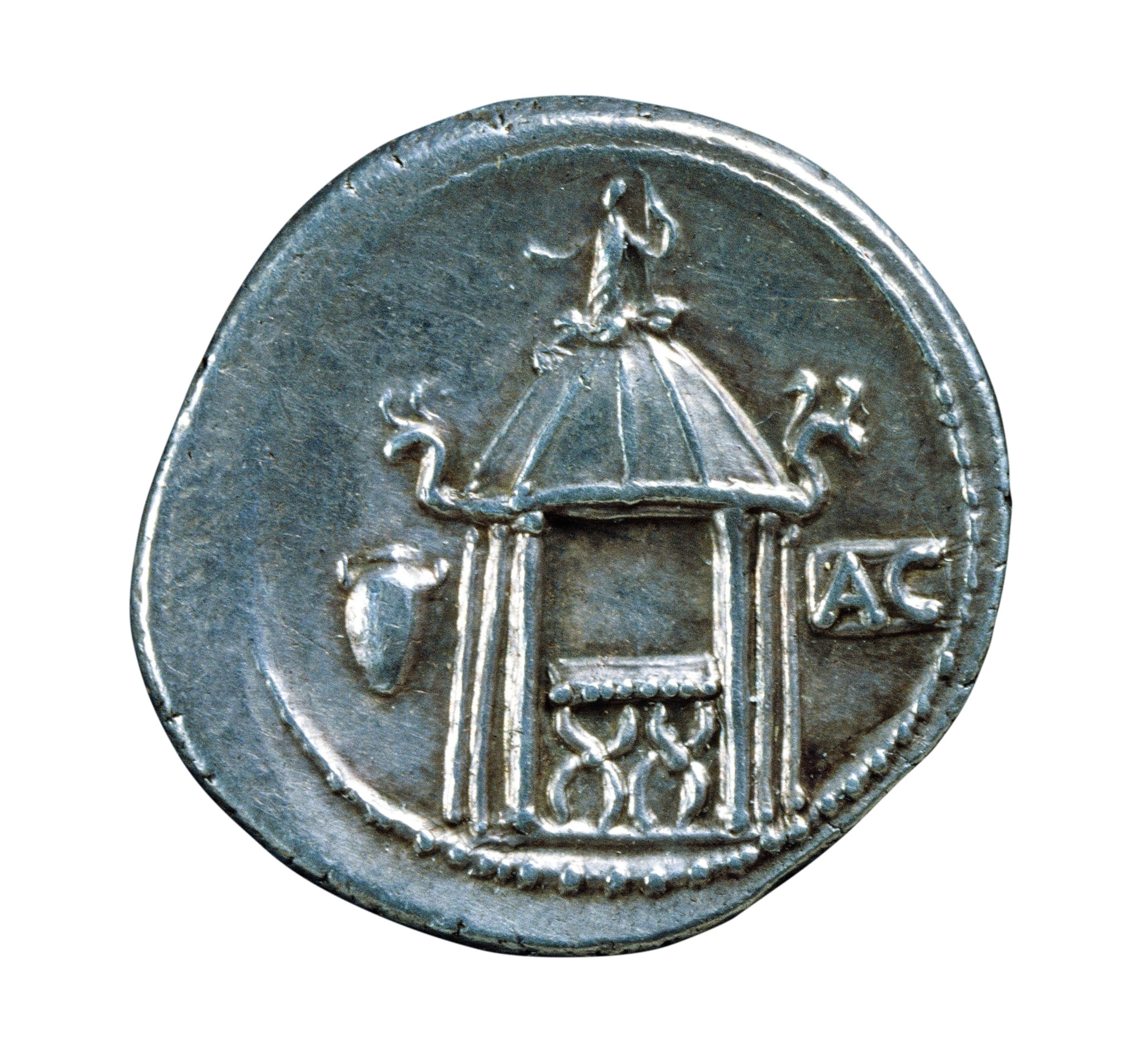 a silver denarius