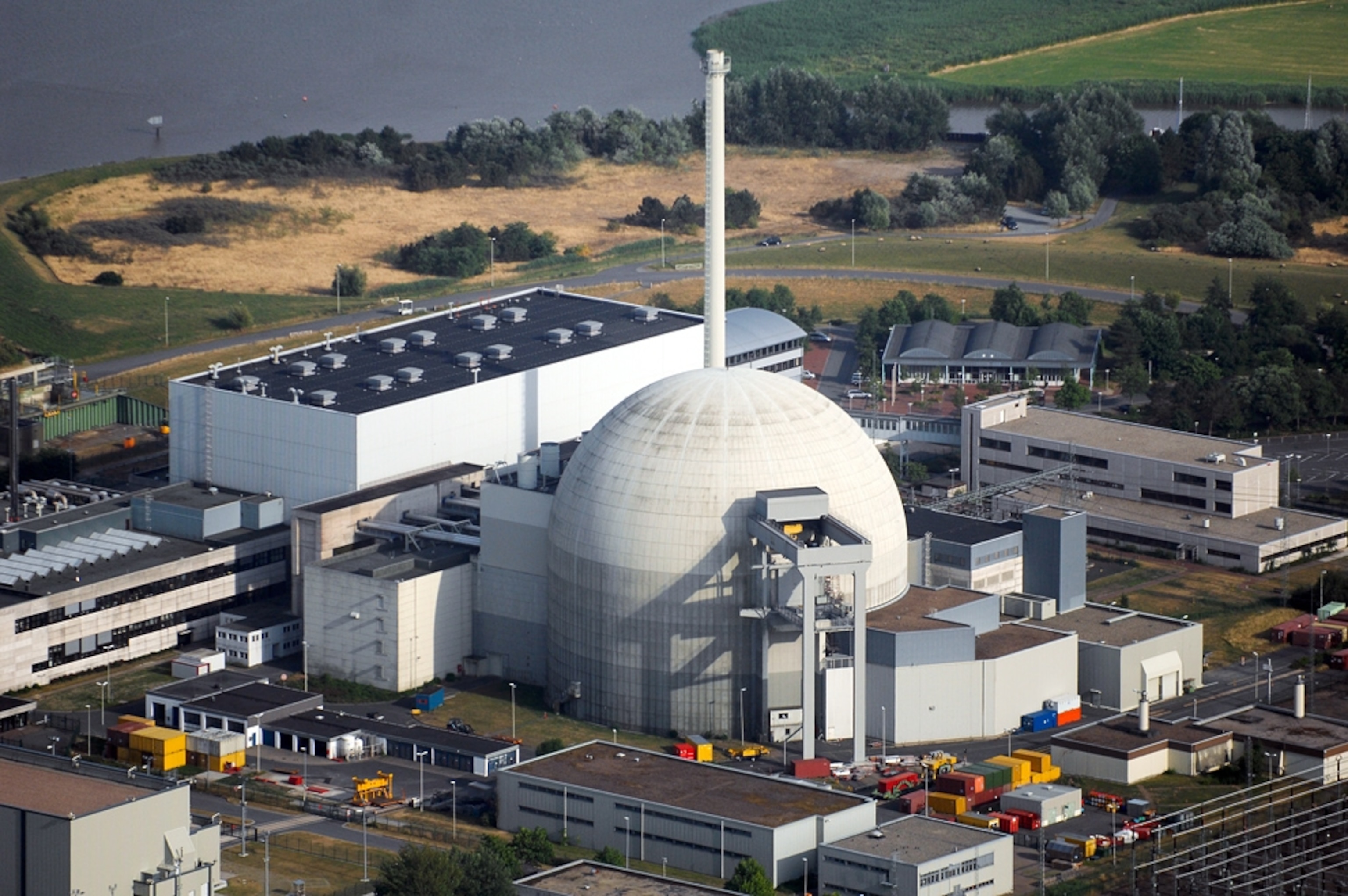 The Unterweser nuclear power plant near Nordenham in Germany, 2008