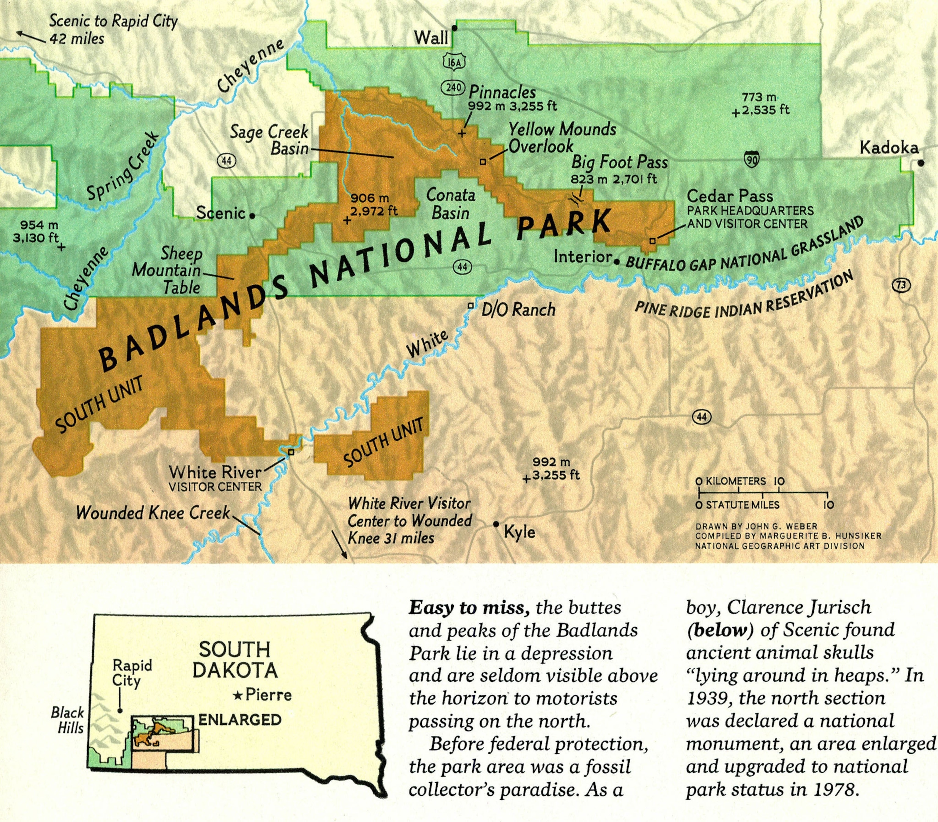 Badlands National Park in the United States