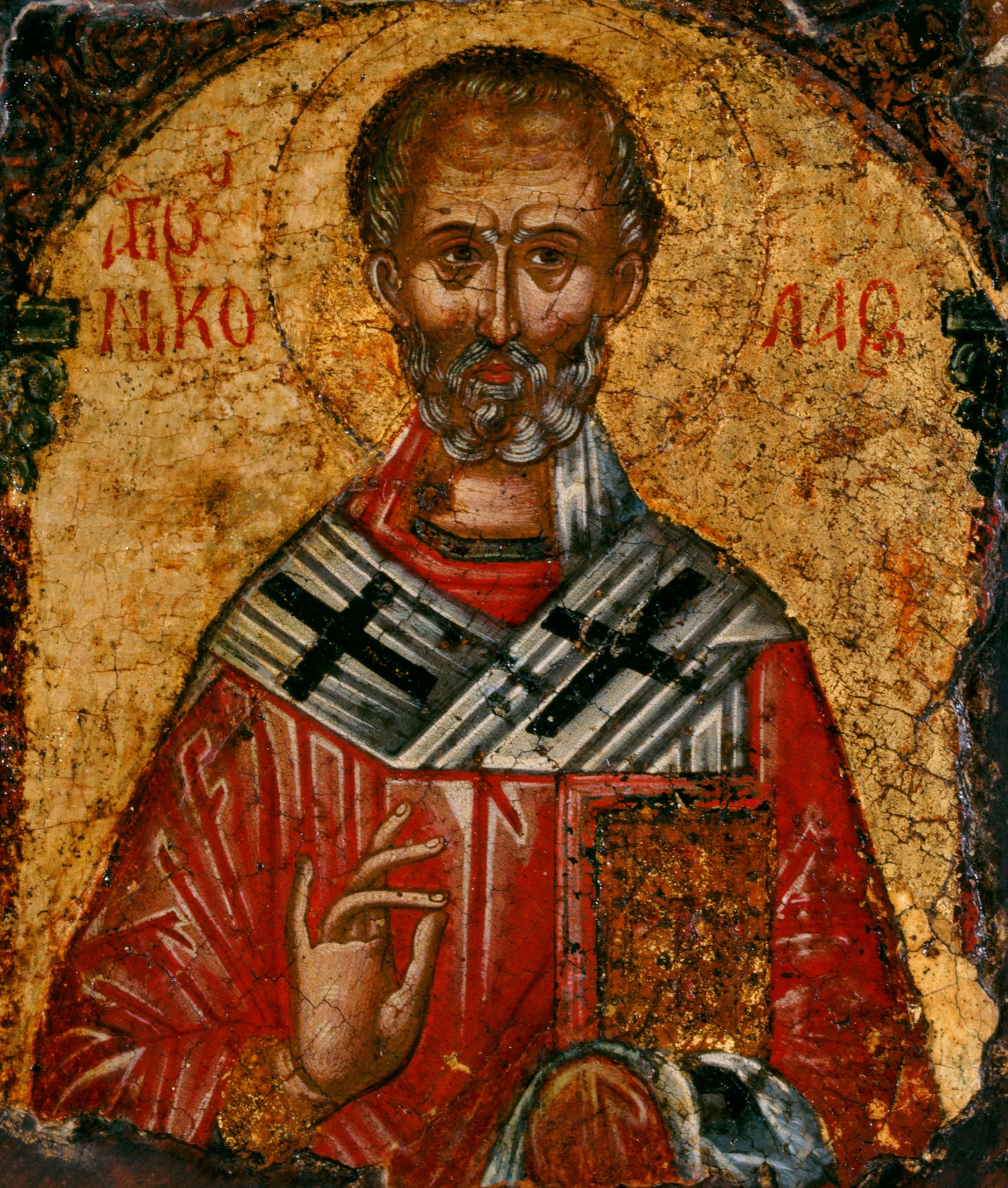 Saint Nicolas, between 1500 and 1600. Artist Cretan School.