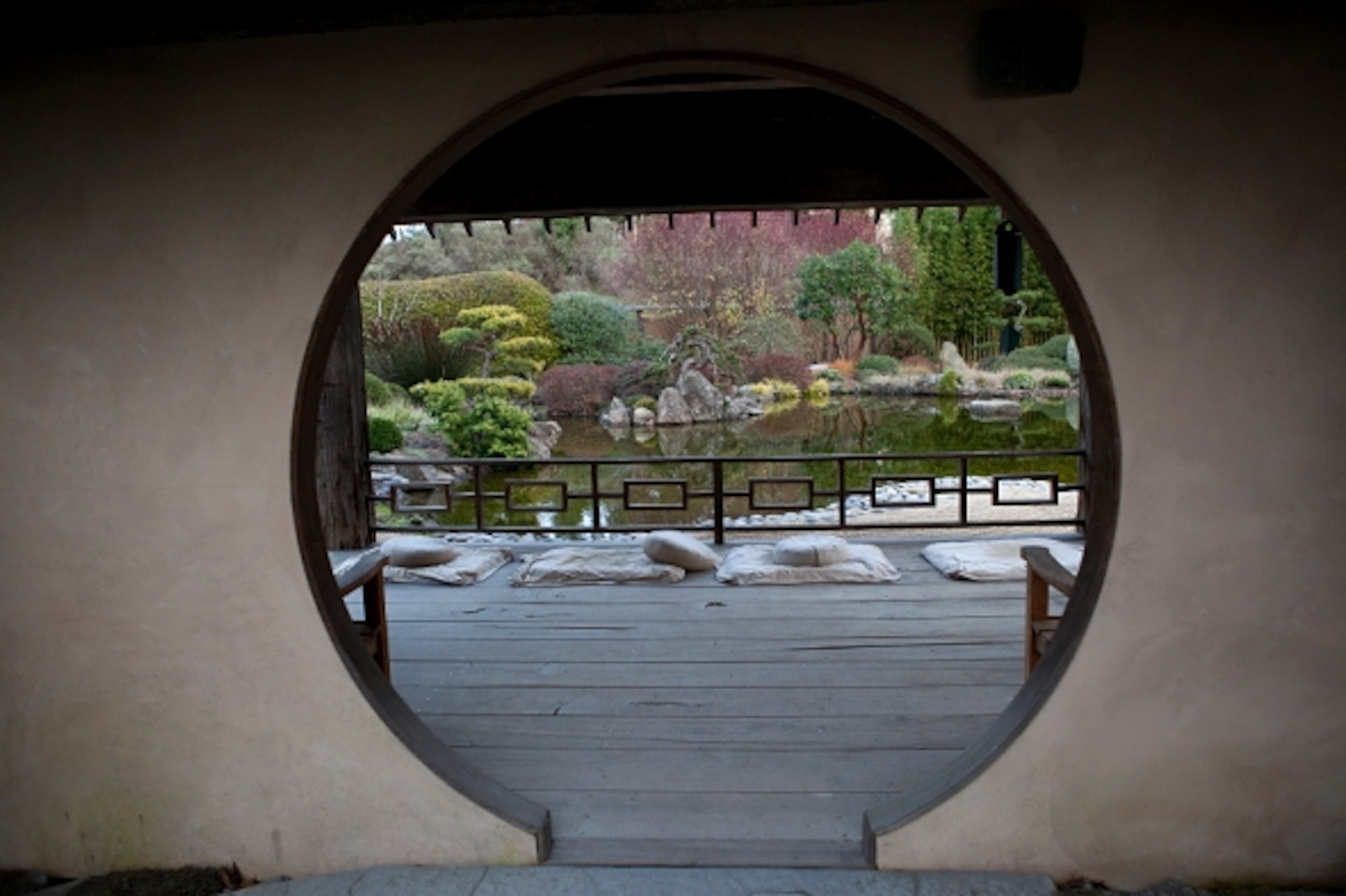 The zen garden at Osmosis Spa. (Photograph by Shannon Switzer)