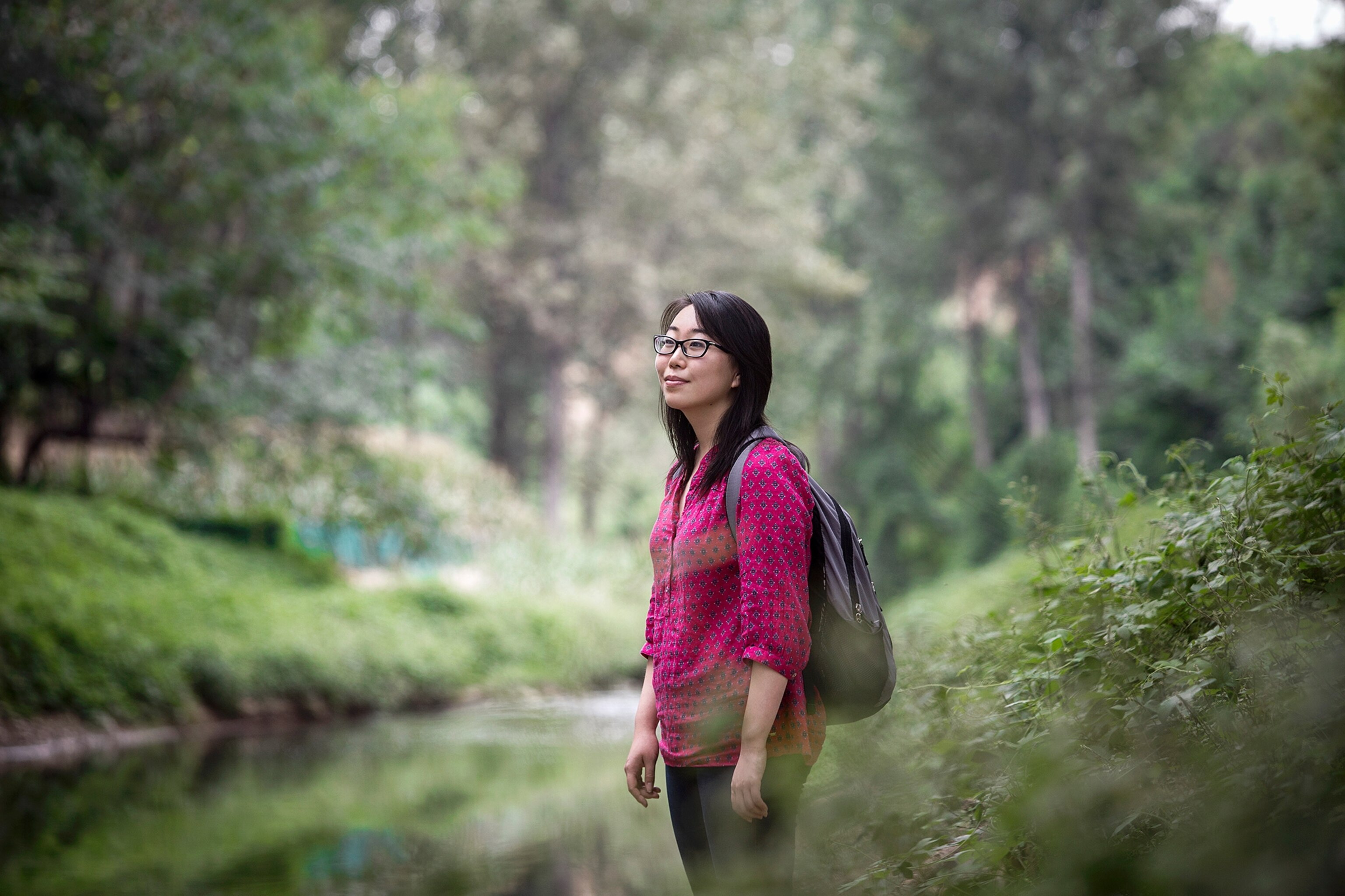 Young Laureate Christine Keungby a polluted river