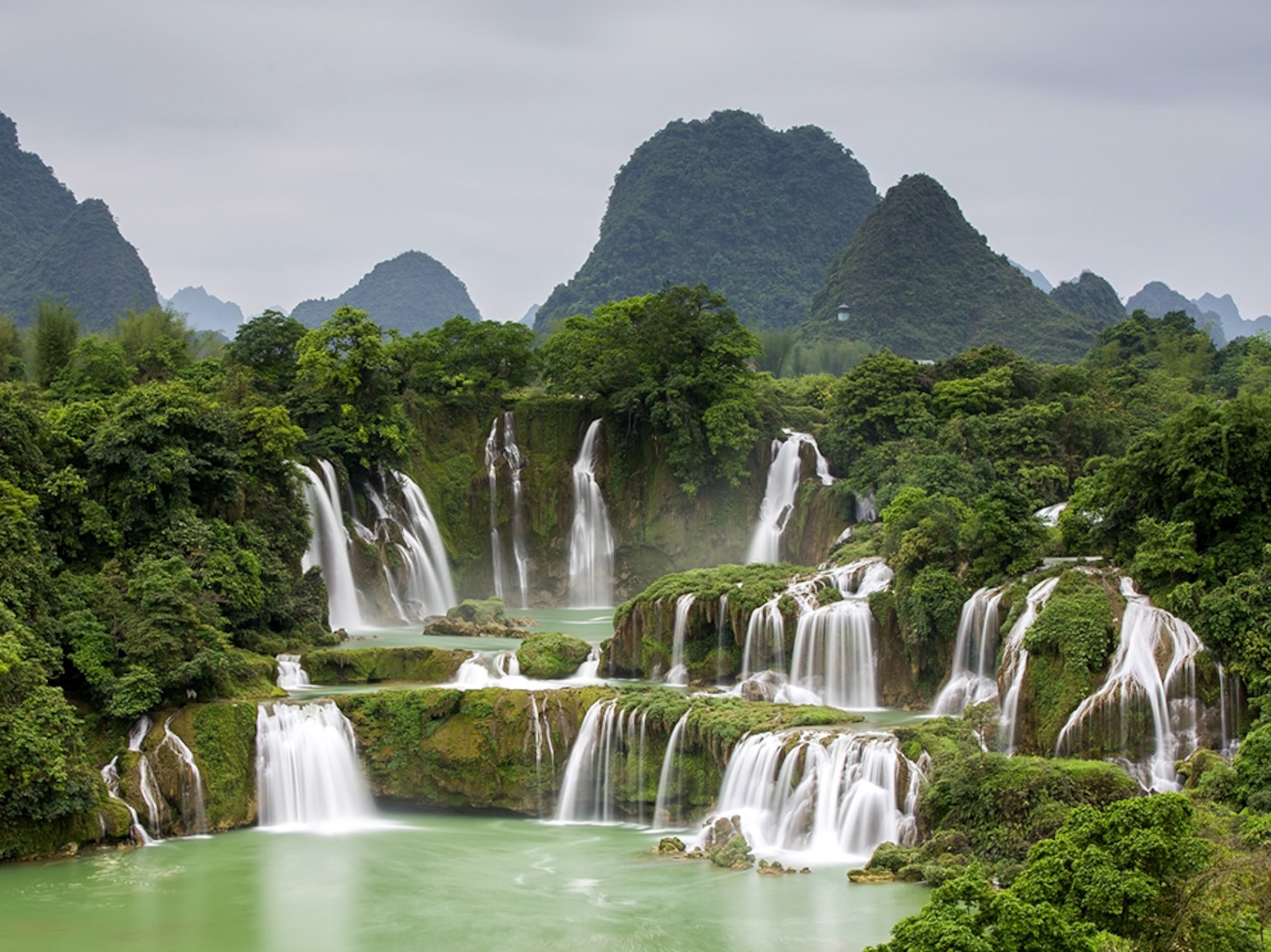 the Ban Gioc waterfall, Vietnam