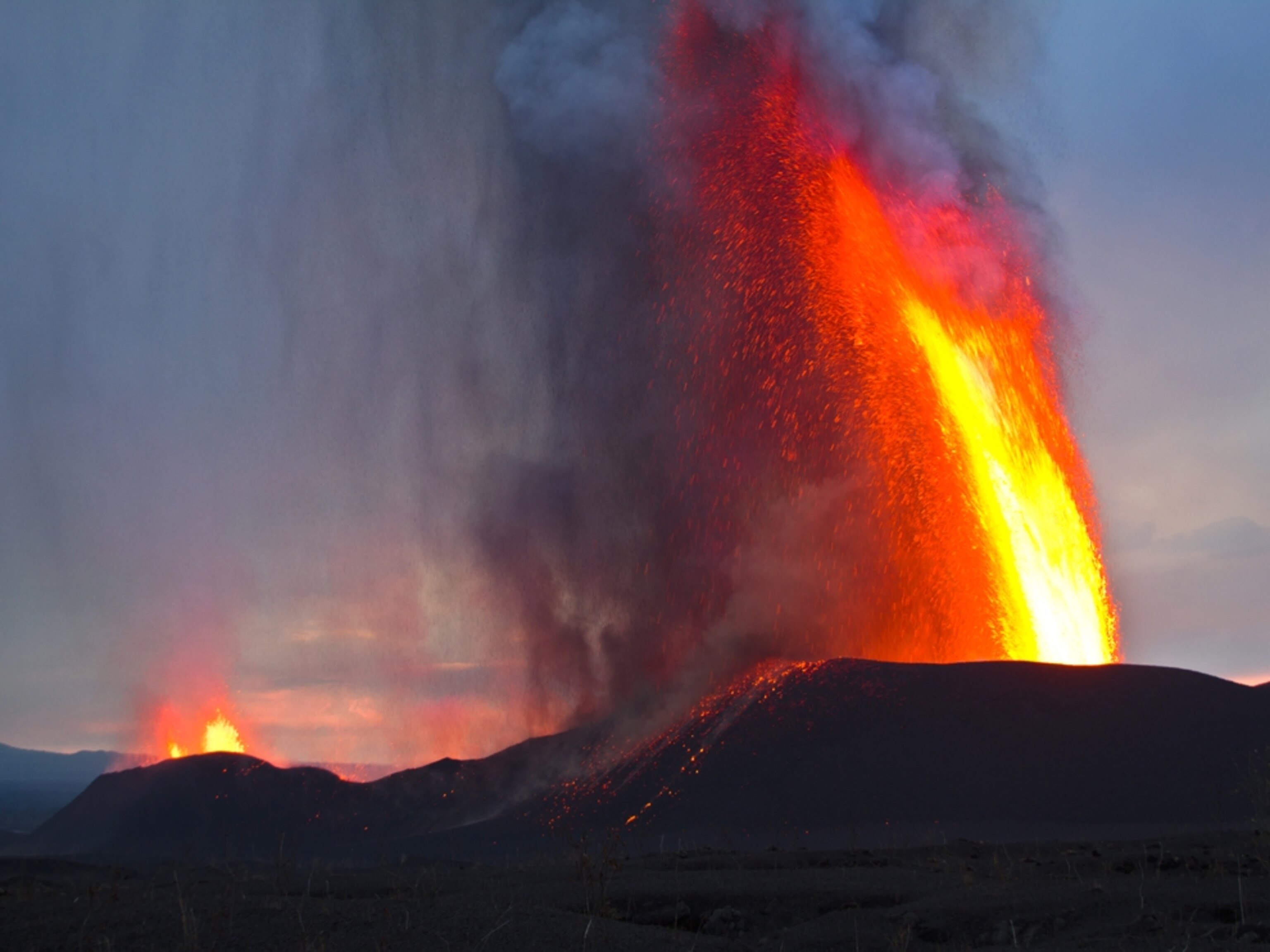 Volcano picture: The Nyamulagira erupts in Virunga National Park, for a gallery on camping at the Virunga volcano eruption