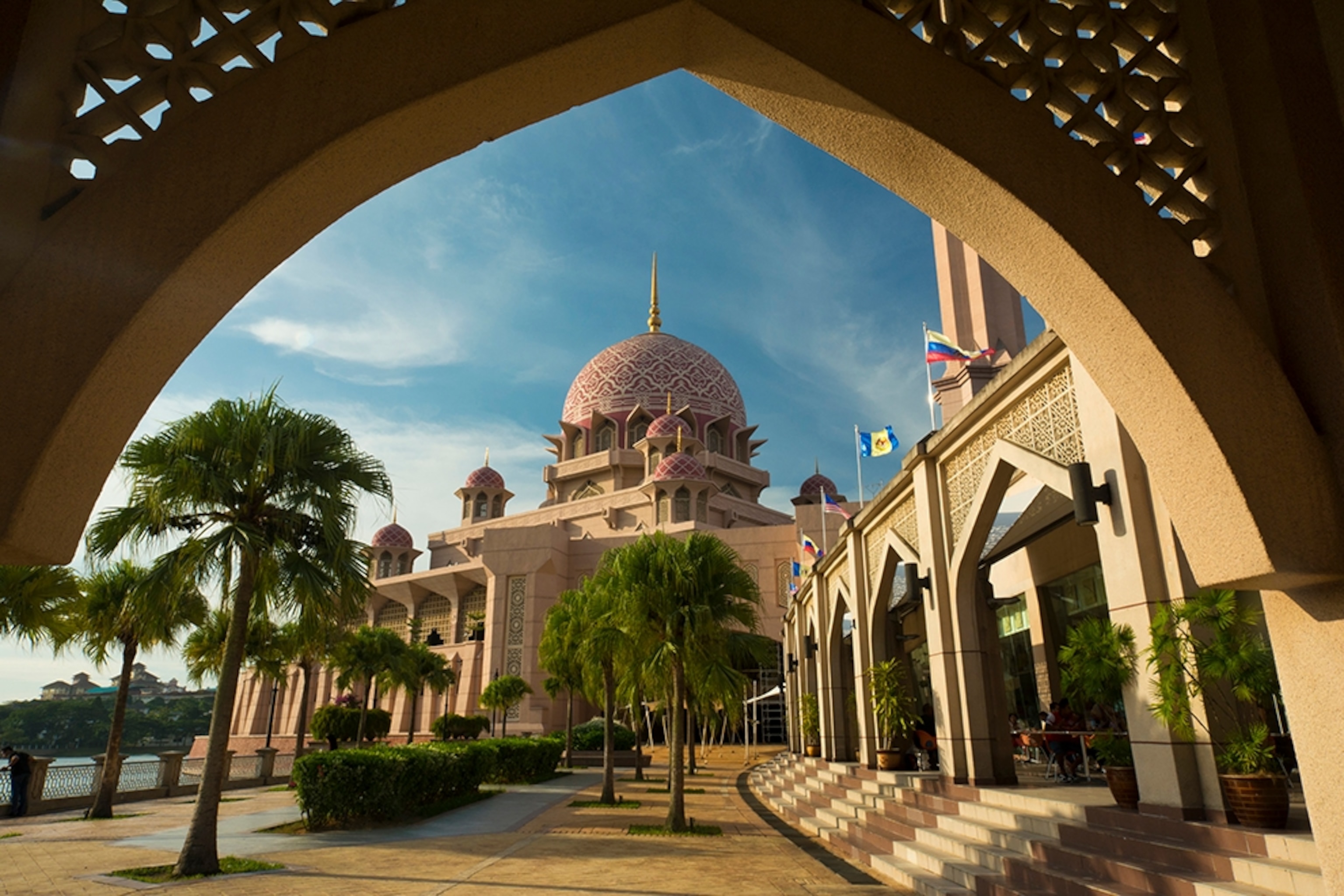 the Putra Mosque in Putrajaya, Malaysia