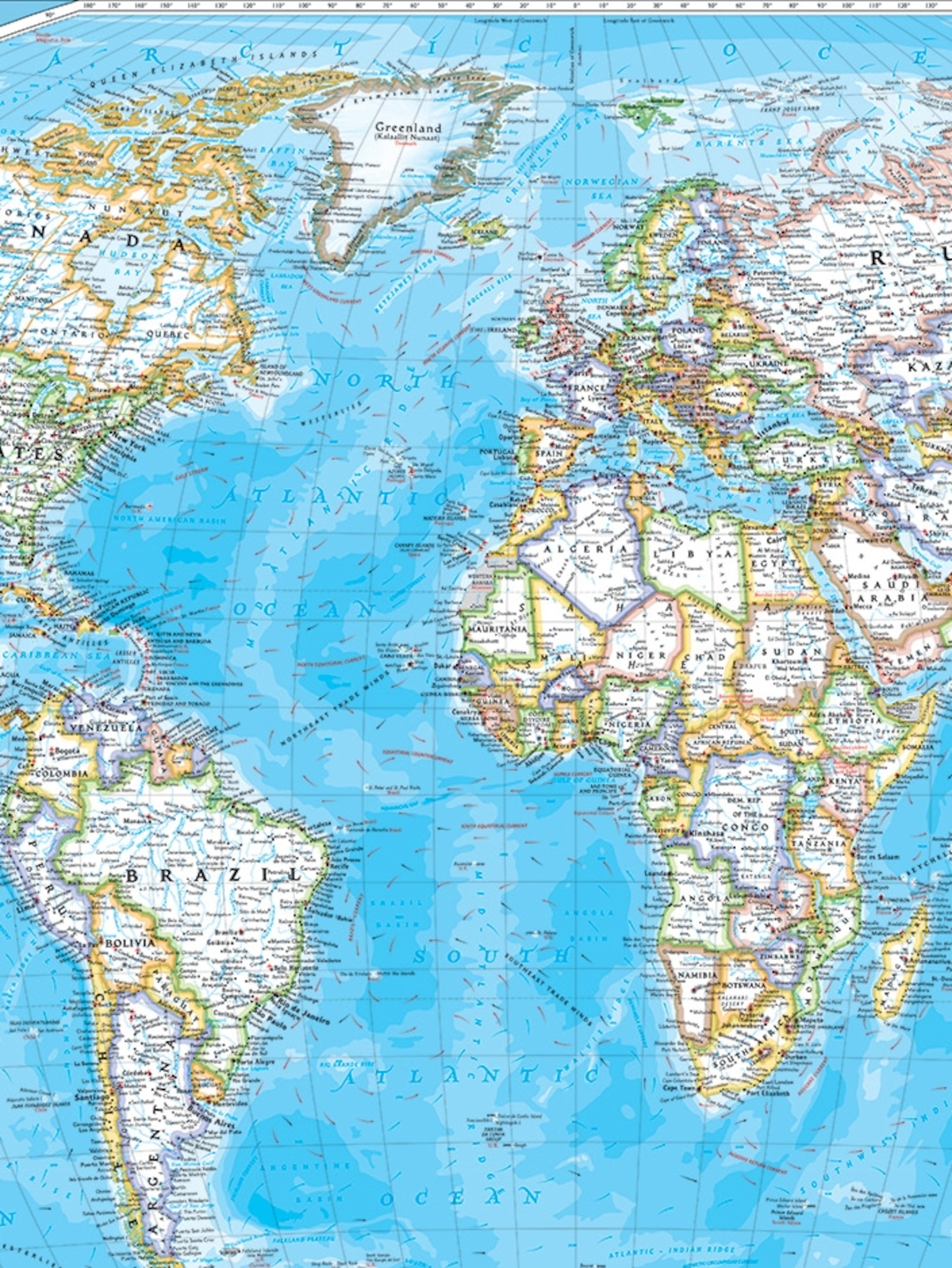 The World National Geographic Map