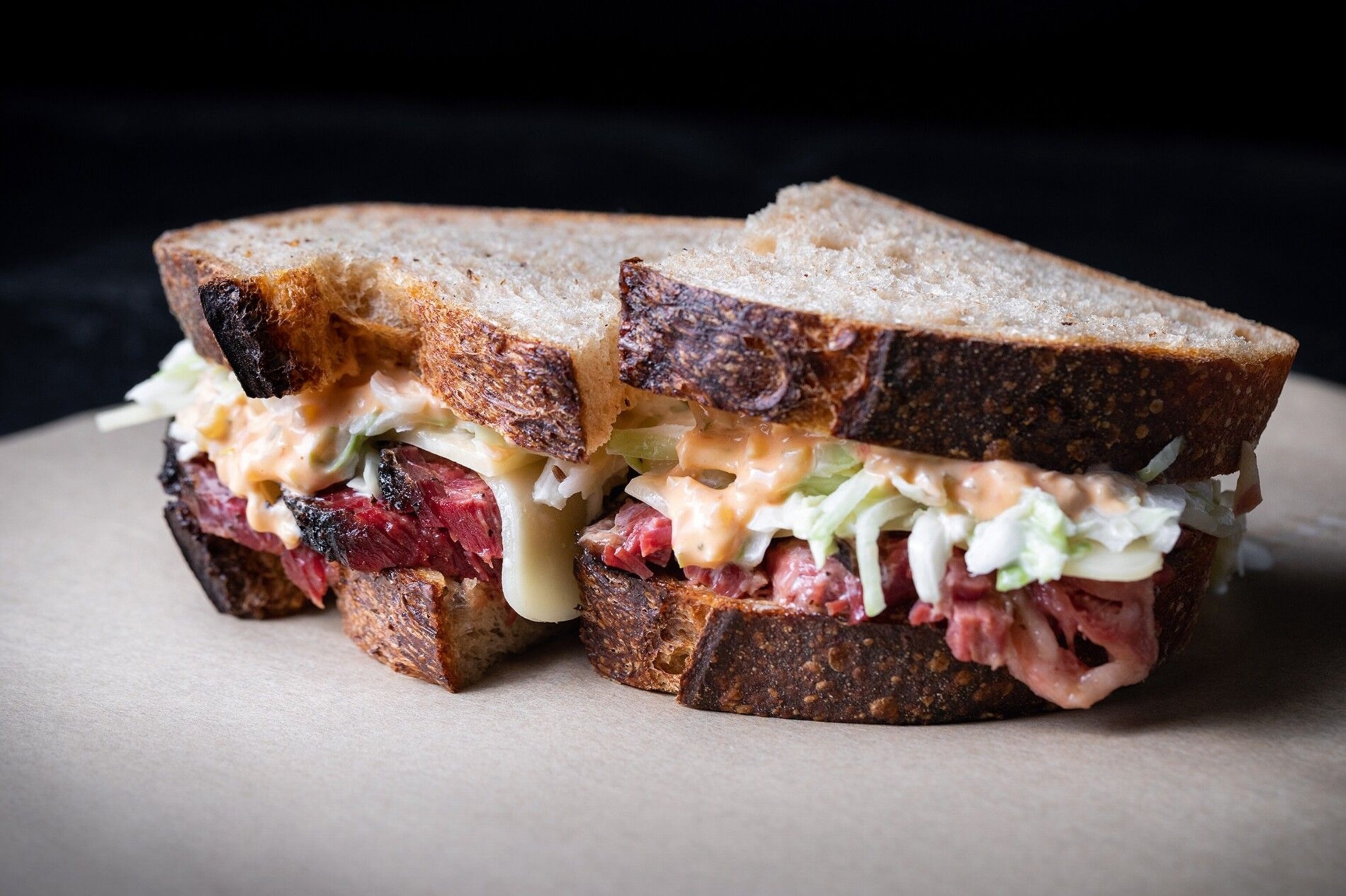 Pit-smoked pastrami sandwich at Ugly Drum, a takeout deli in North Hollywood.