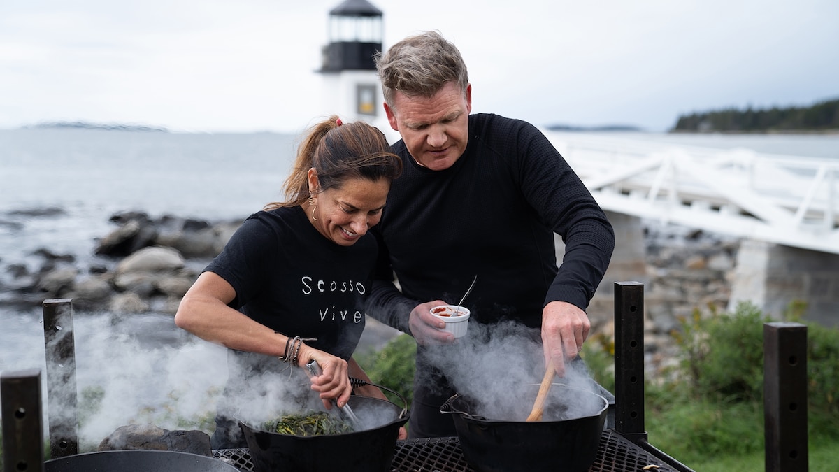Gordon Ramsay Thrives off the Land and Ocean in Coastal Maine