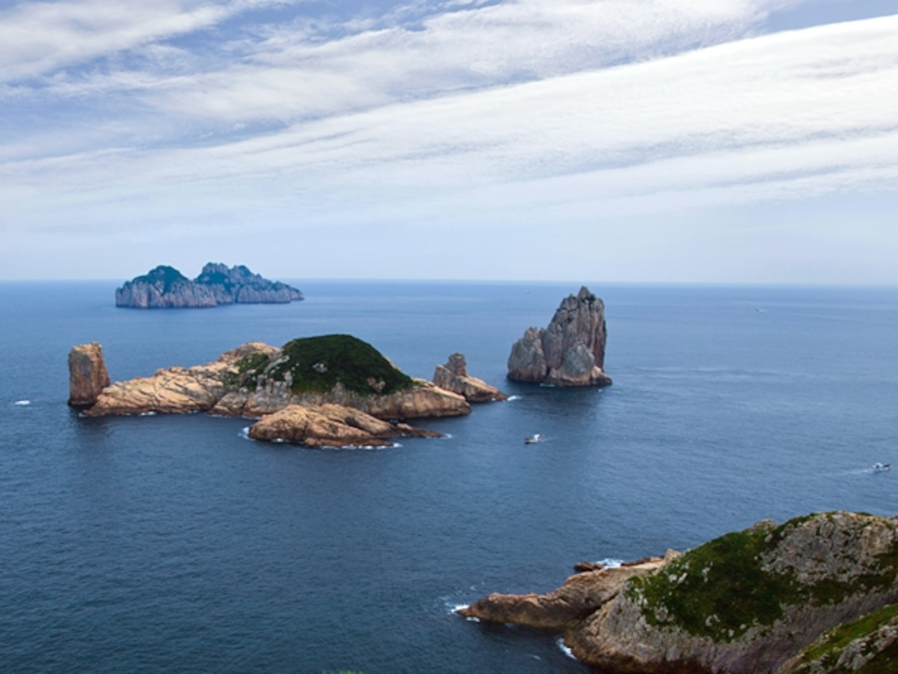 View of Baekdo Island in Dadohae Haesang National Park in Yeosu, South Korea
