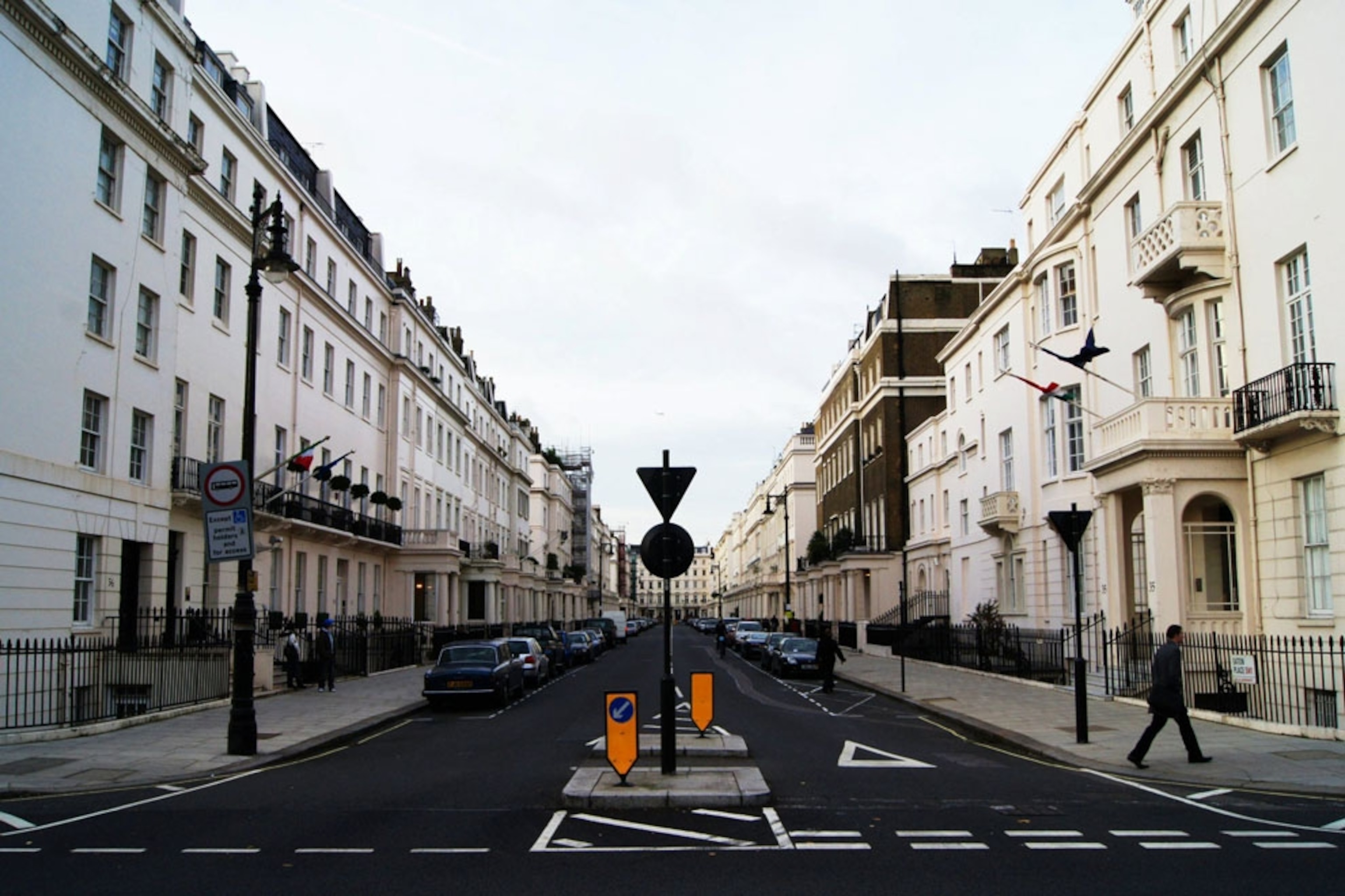 A crosswalk on a London street