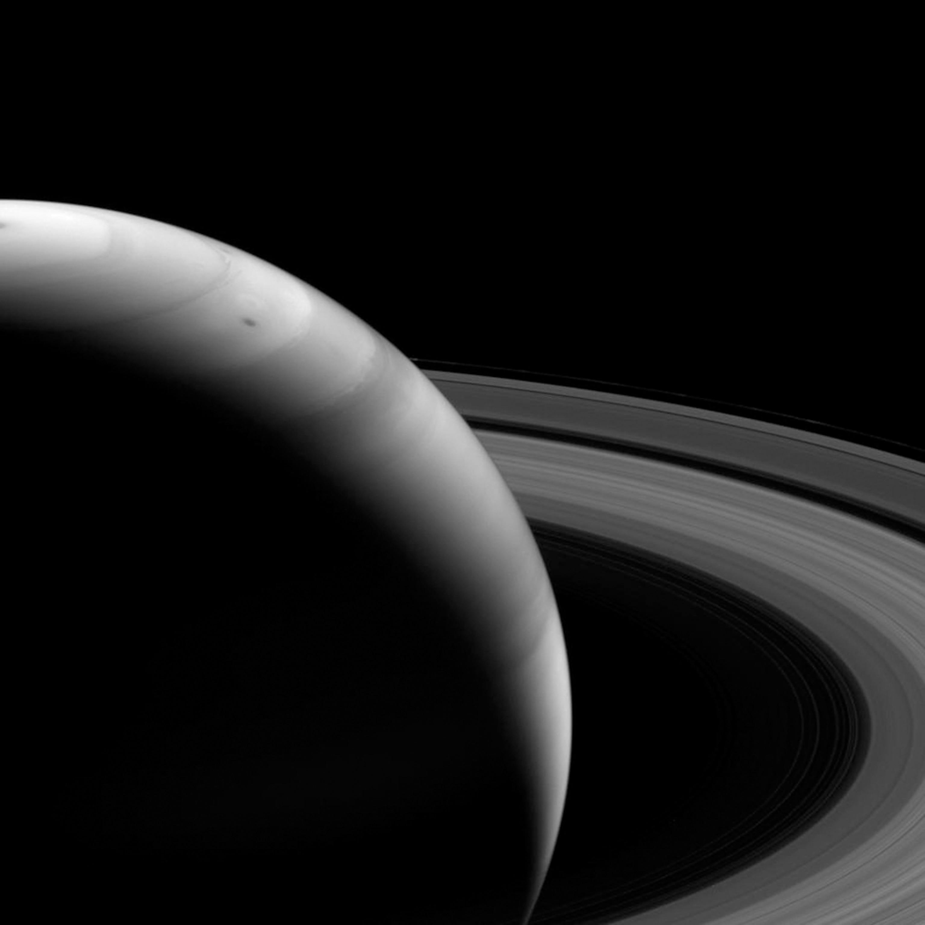 Week in Space 272 - Picture of sunlight striking Saturn's rings
