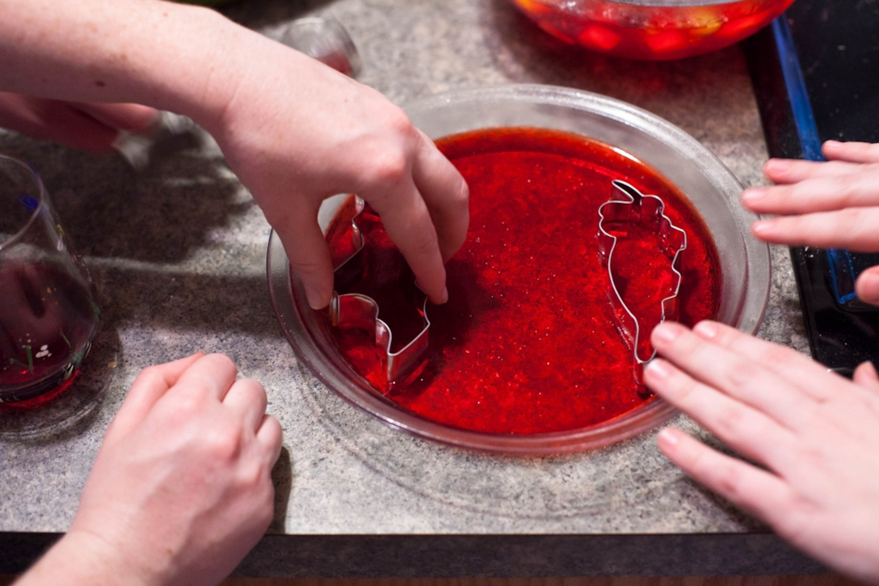 Jell-O—a traditional American dessert—contains gelatin, or a flavorless food product derived from animals. Photograph by Sébastien Barré