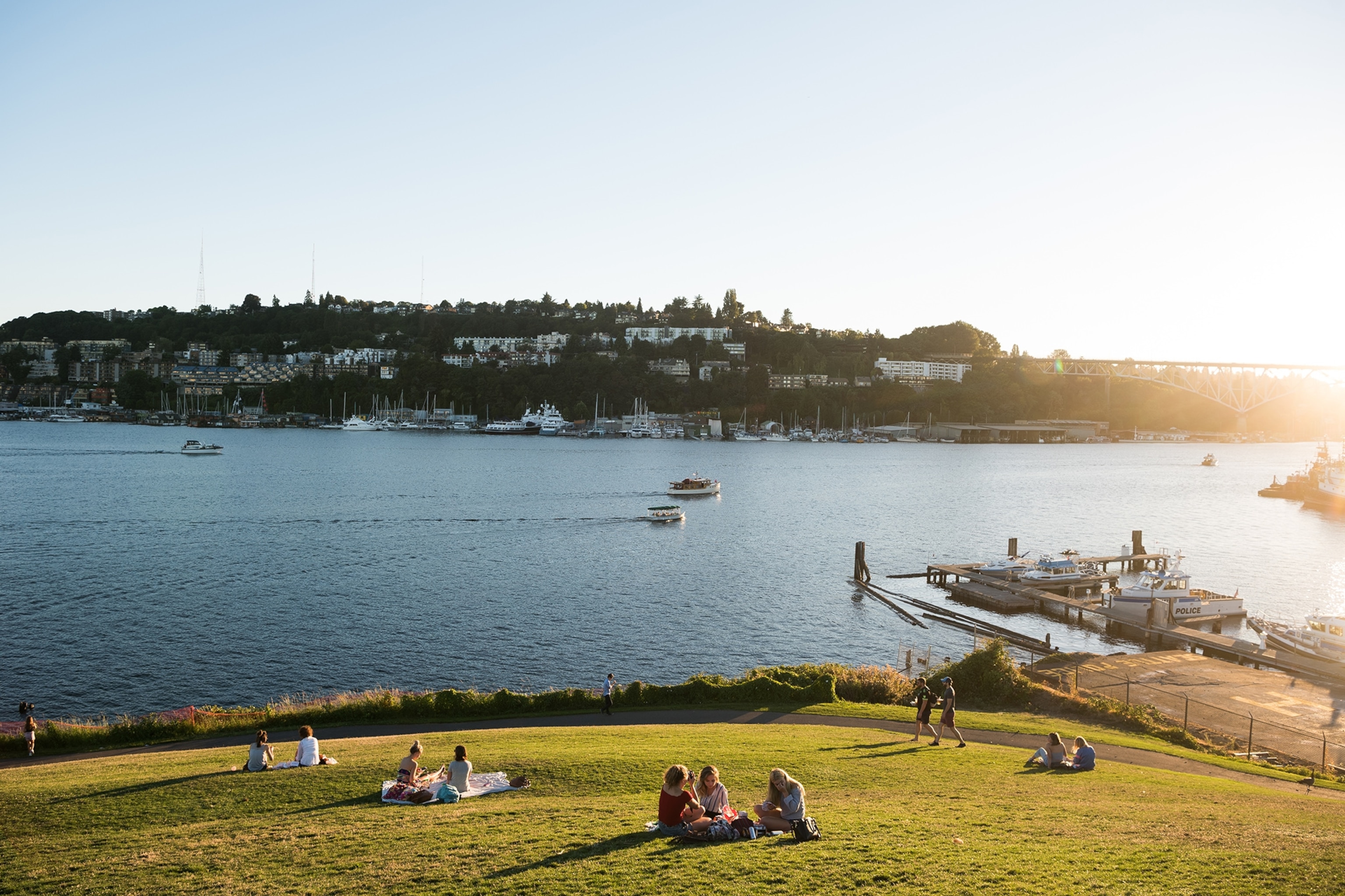 the Gasworks Park in Seattle, Washington