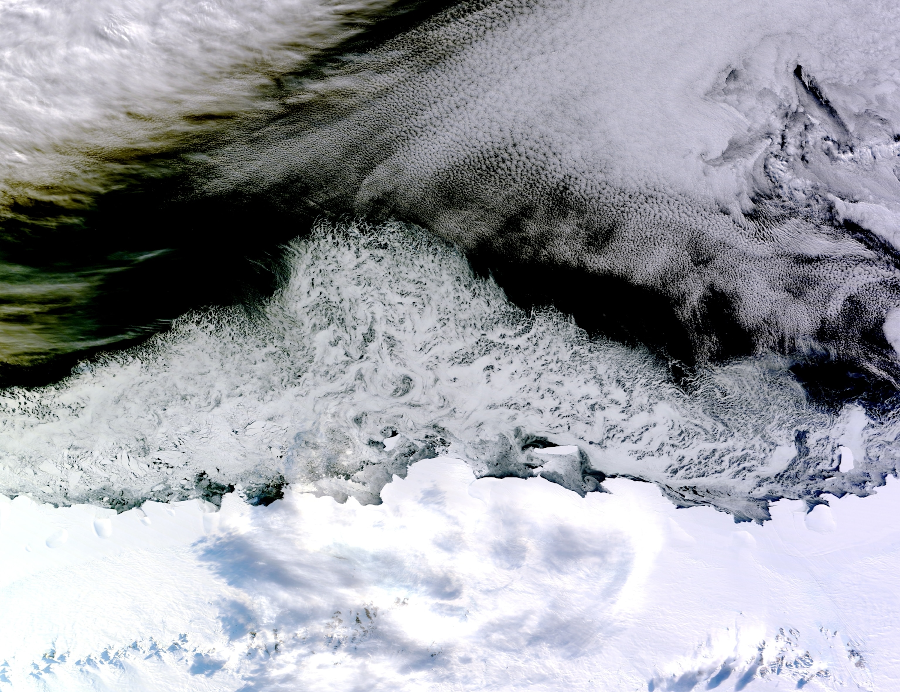 sea ice off antarctica