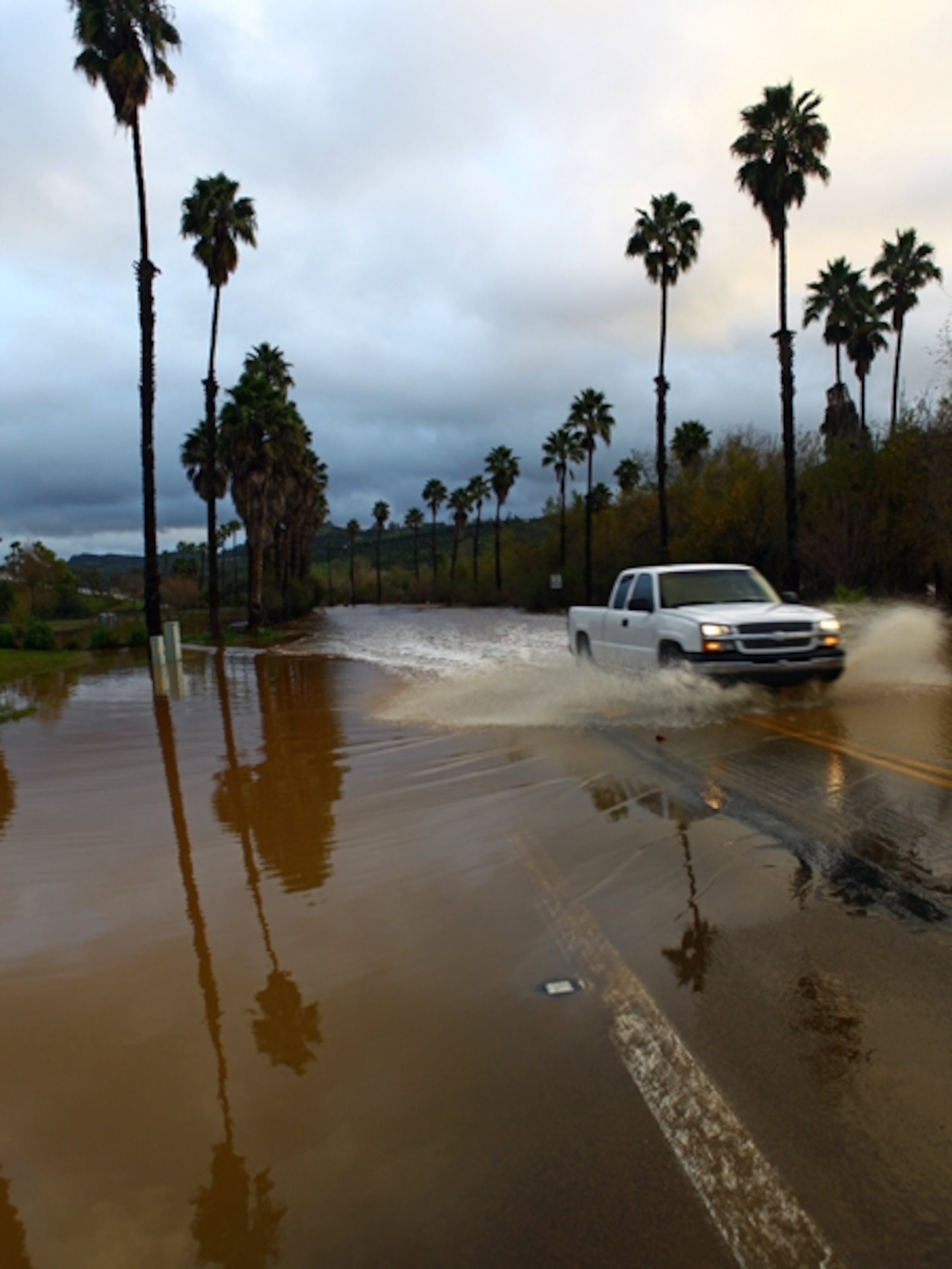 Many developed areas have been built in floodplains and directly on riverbanks. While rivers in San Diego are ephemeral, going underground for the majority of the year, they can pose a problem to property owners when they breach their banks during large storm events. The overflowing water can also close roadways and access to homes and businesses.