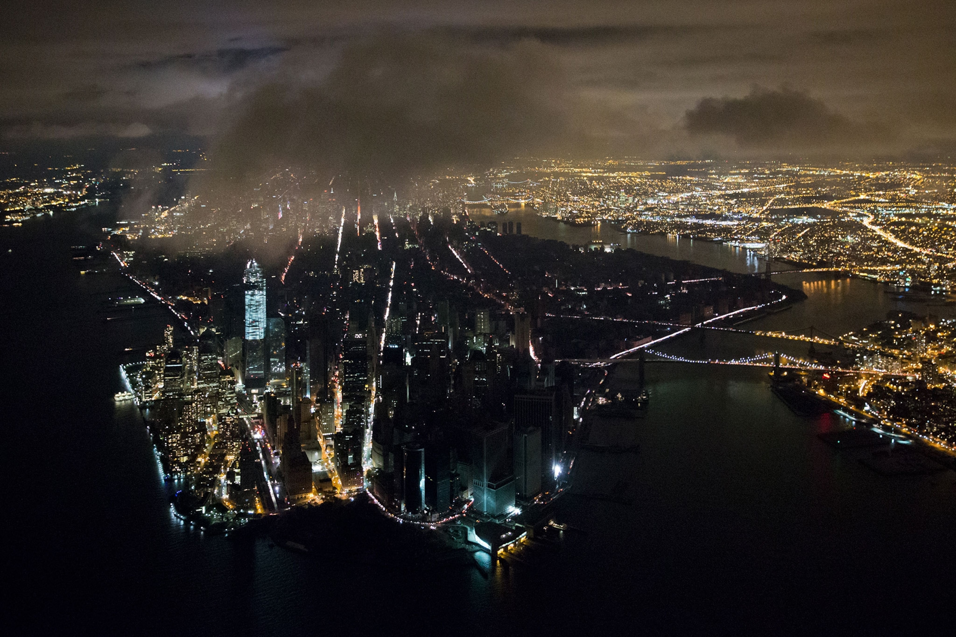 a New York power outage after Hurricane Sandy