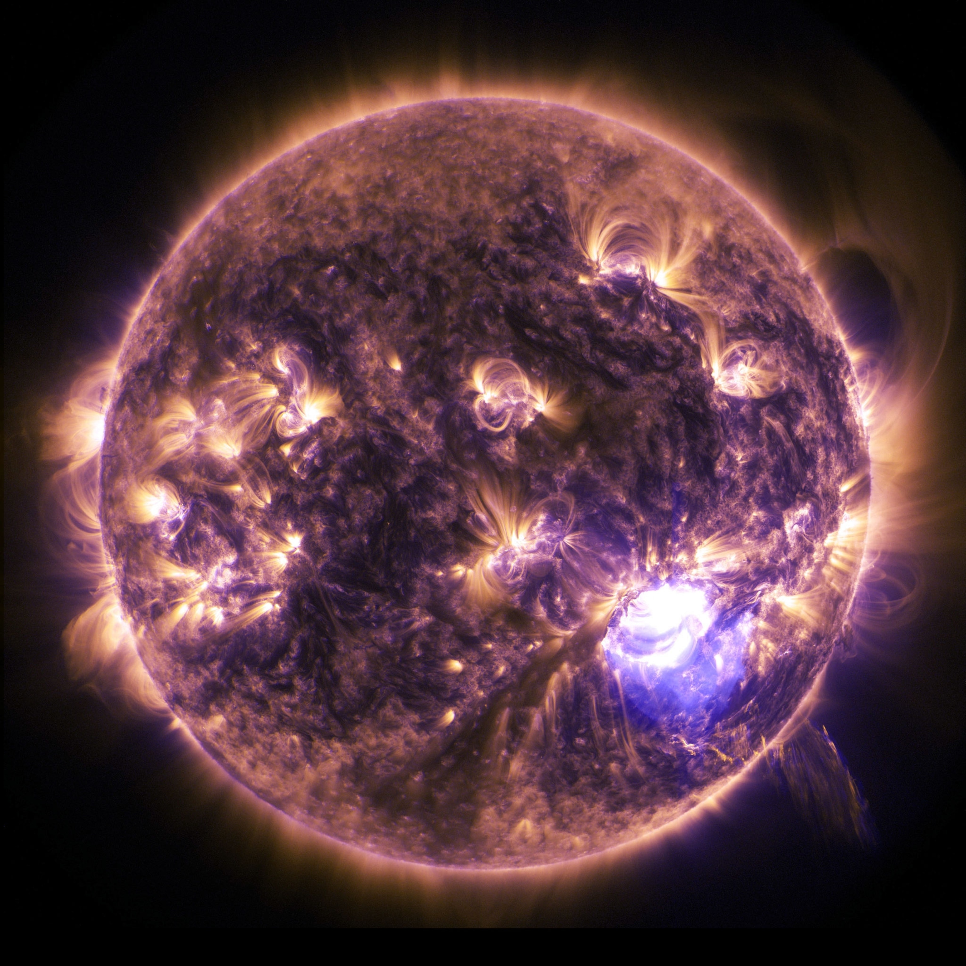 a solar flare