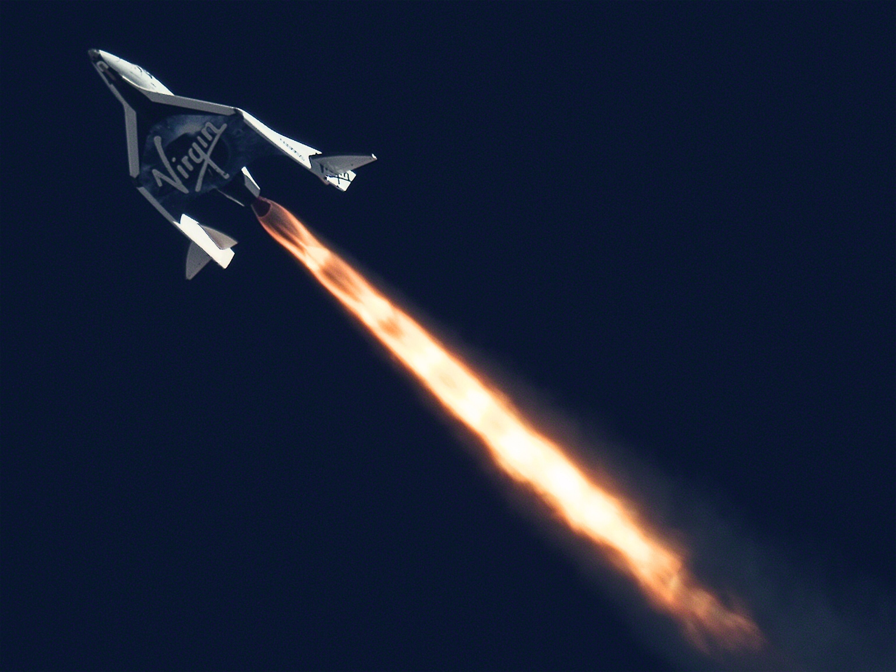 Virgin Galactic's SpaceShip 2's second powered test flight