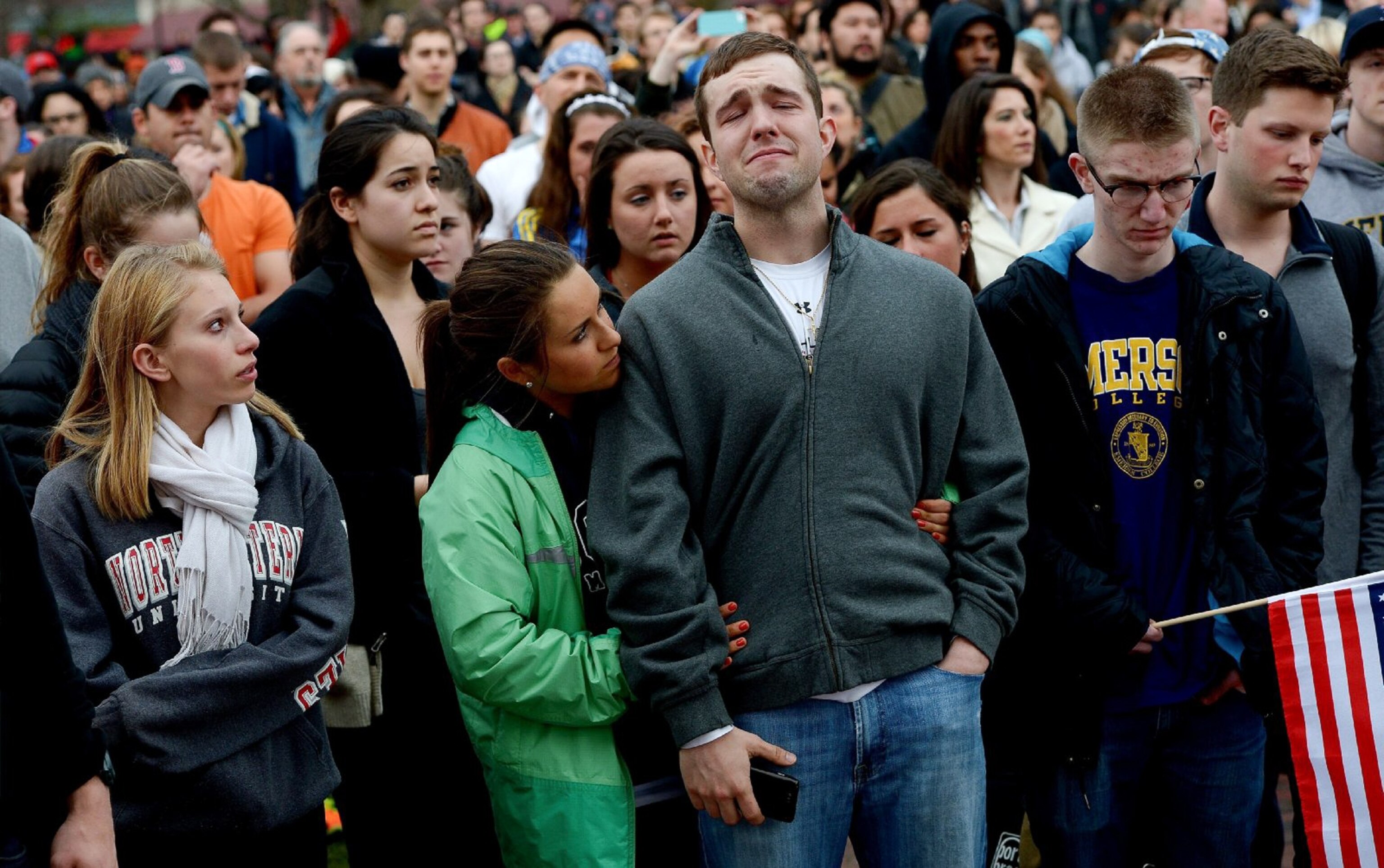 This Week in Boston - A crowd gathers to mourn in Boston.