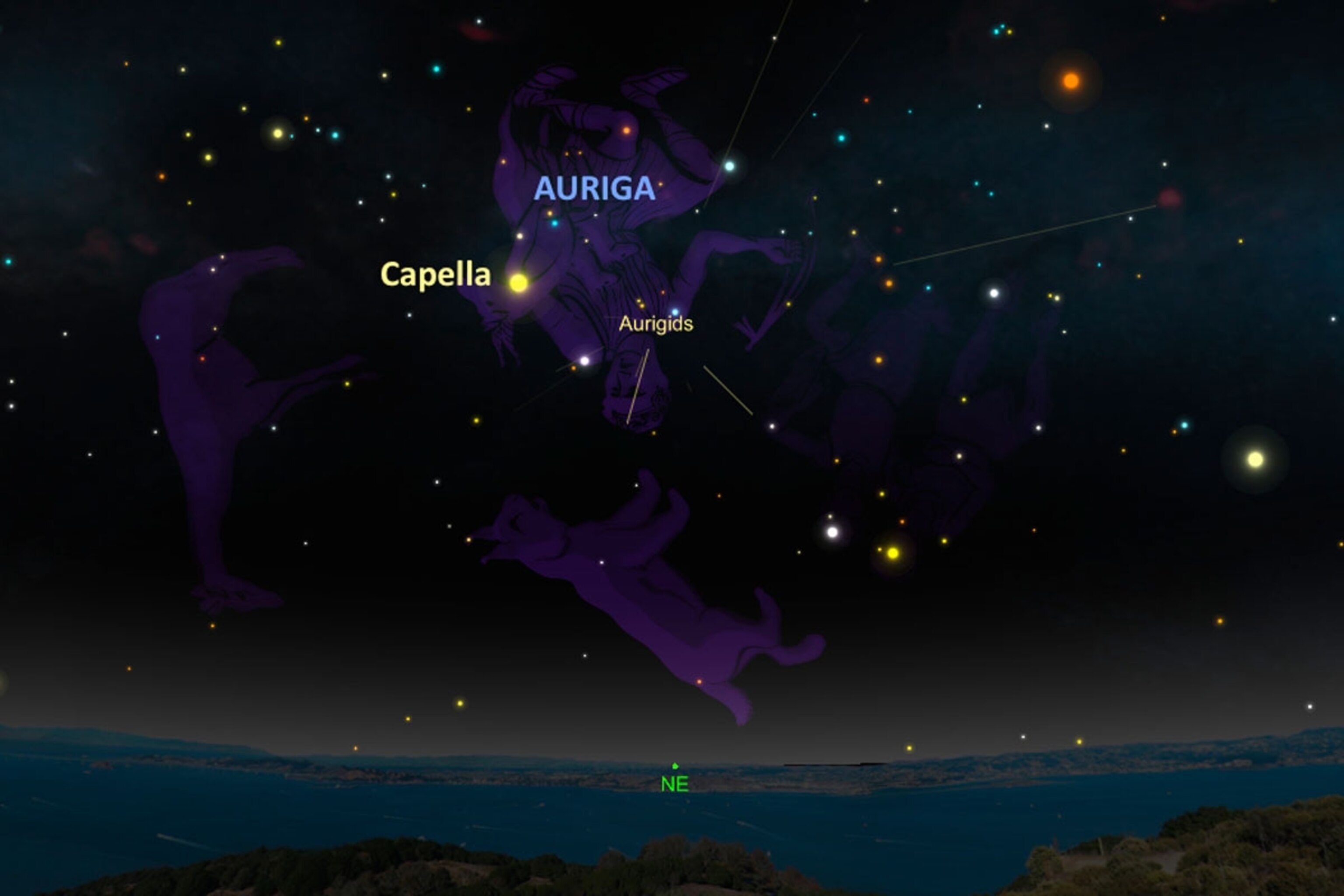 Aurigid meteor shower