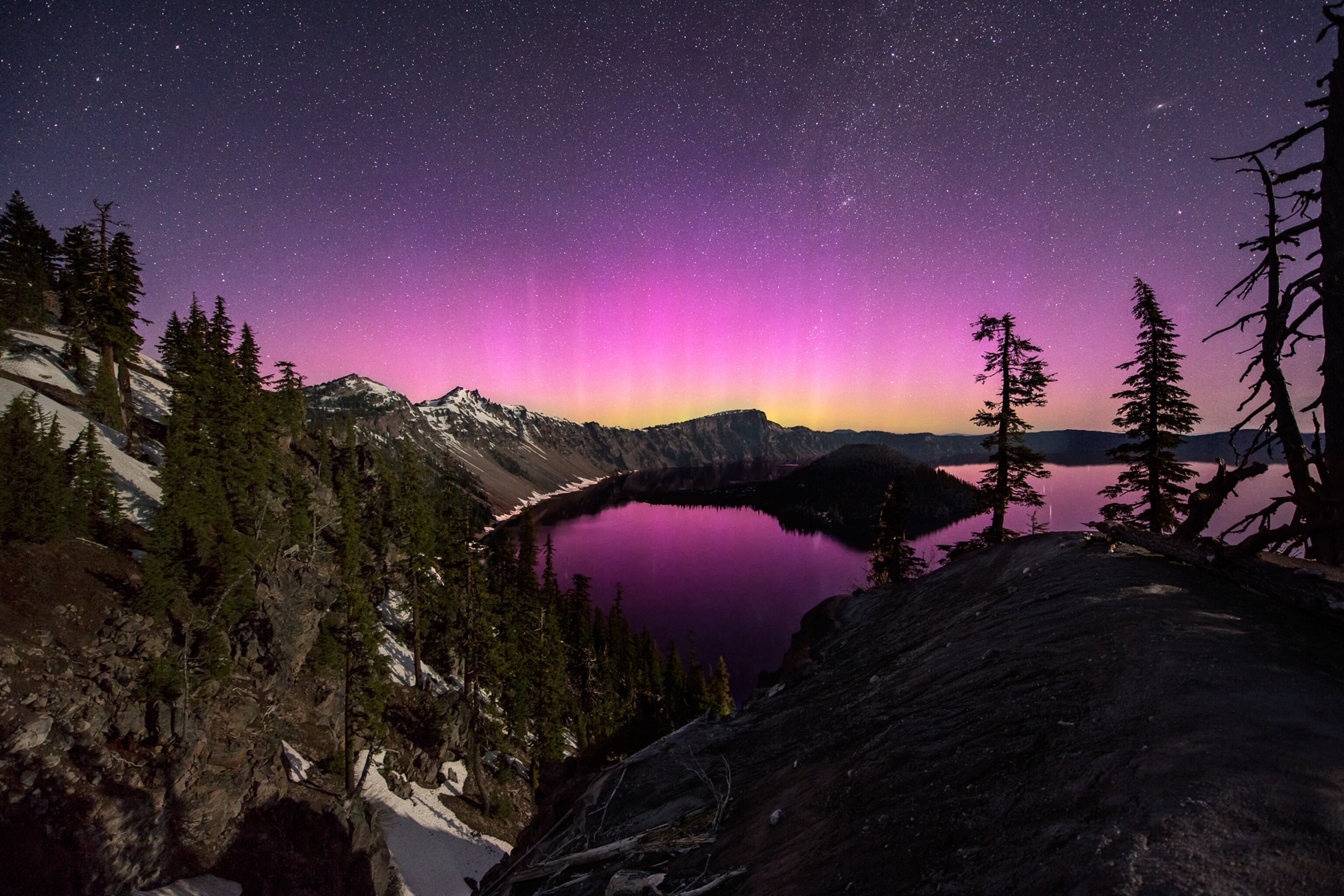 Week in Space 248 - A picture of purple auroras in Oregon
