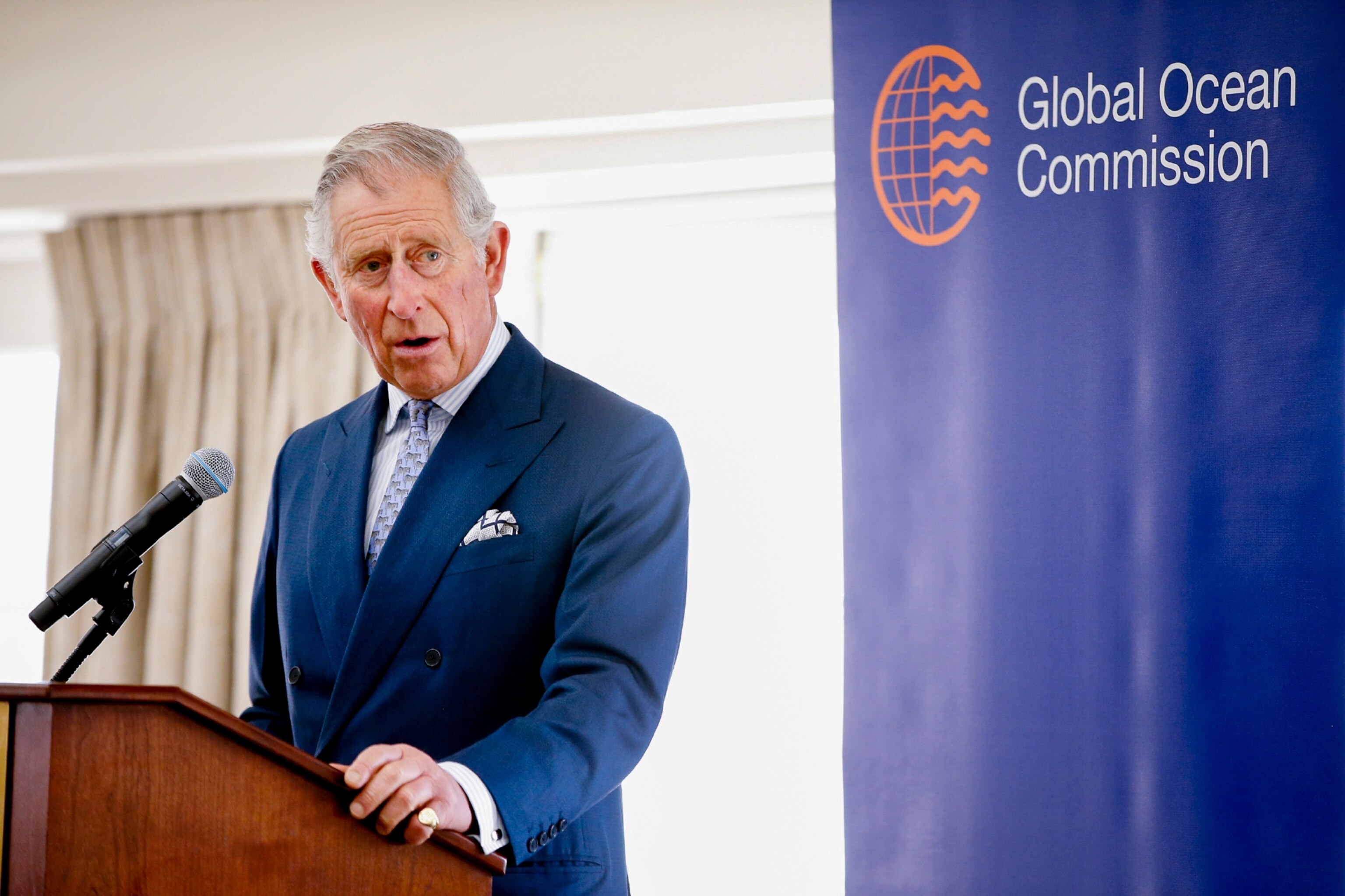 Prince Charles speaking at the Global Ocean Commission