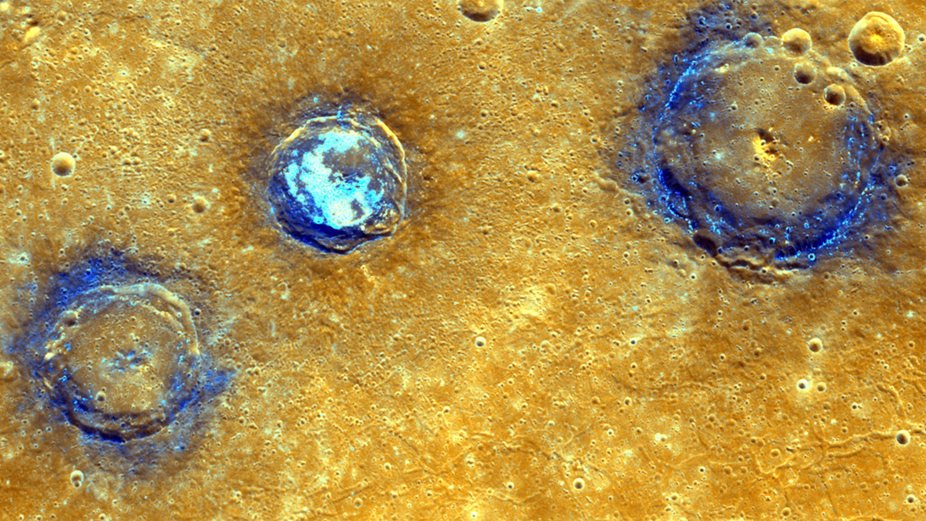 craters on Mercury