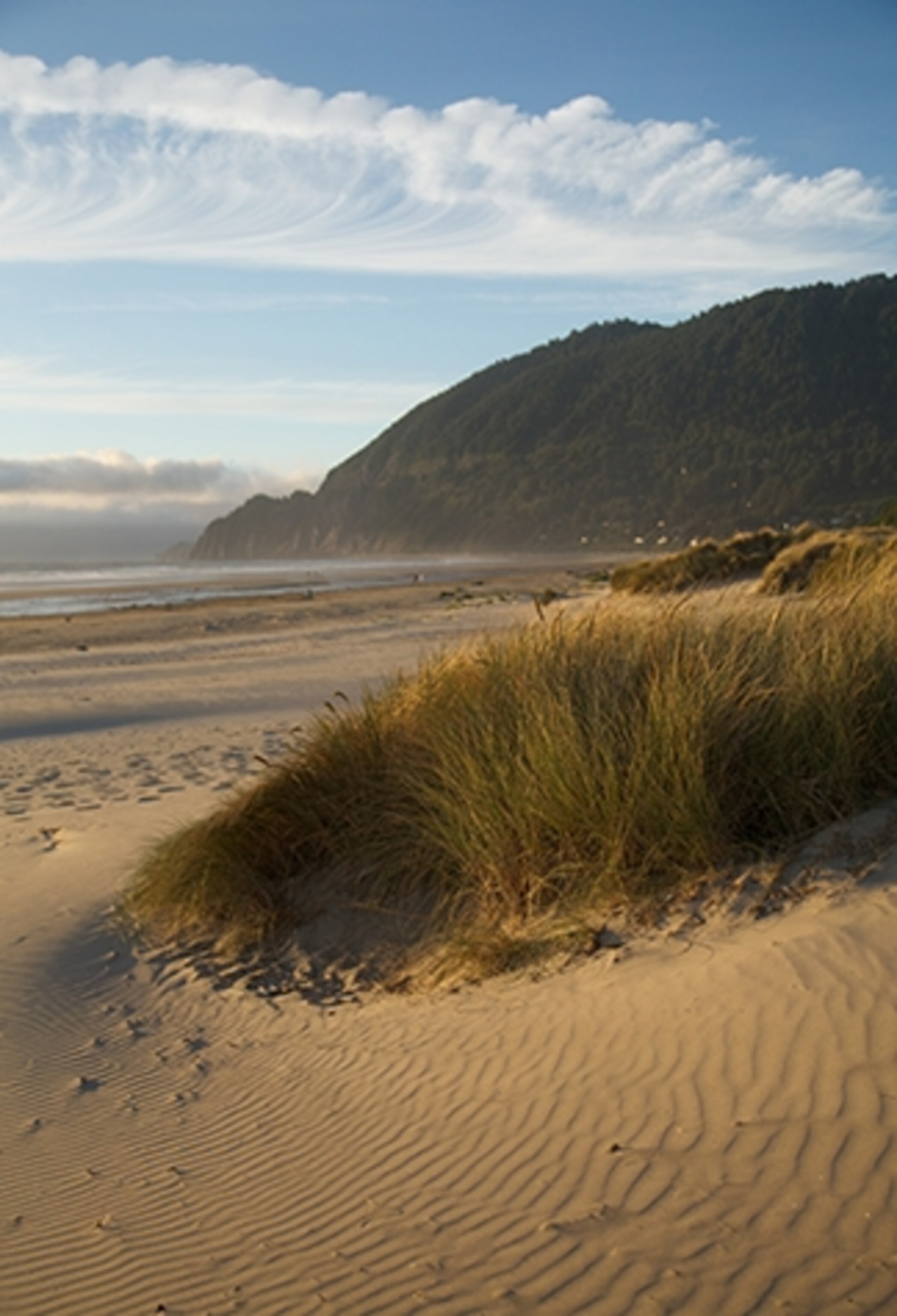 There is plenty of real estate for sand castles at seven-mile-long Neahkahnie Beach, in Manzanita, on the northern Oregon coast. (Photograph by Susan Seubert)