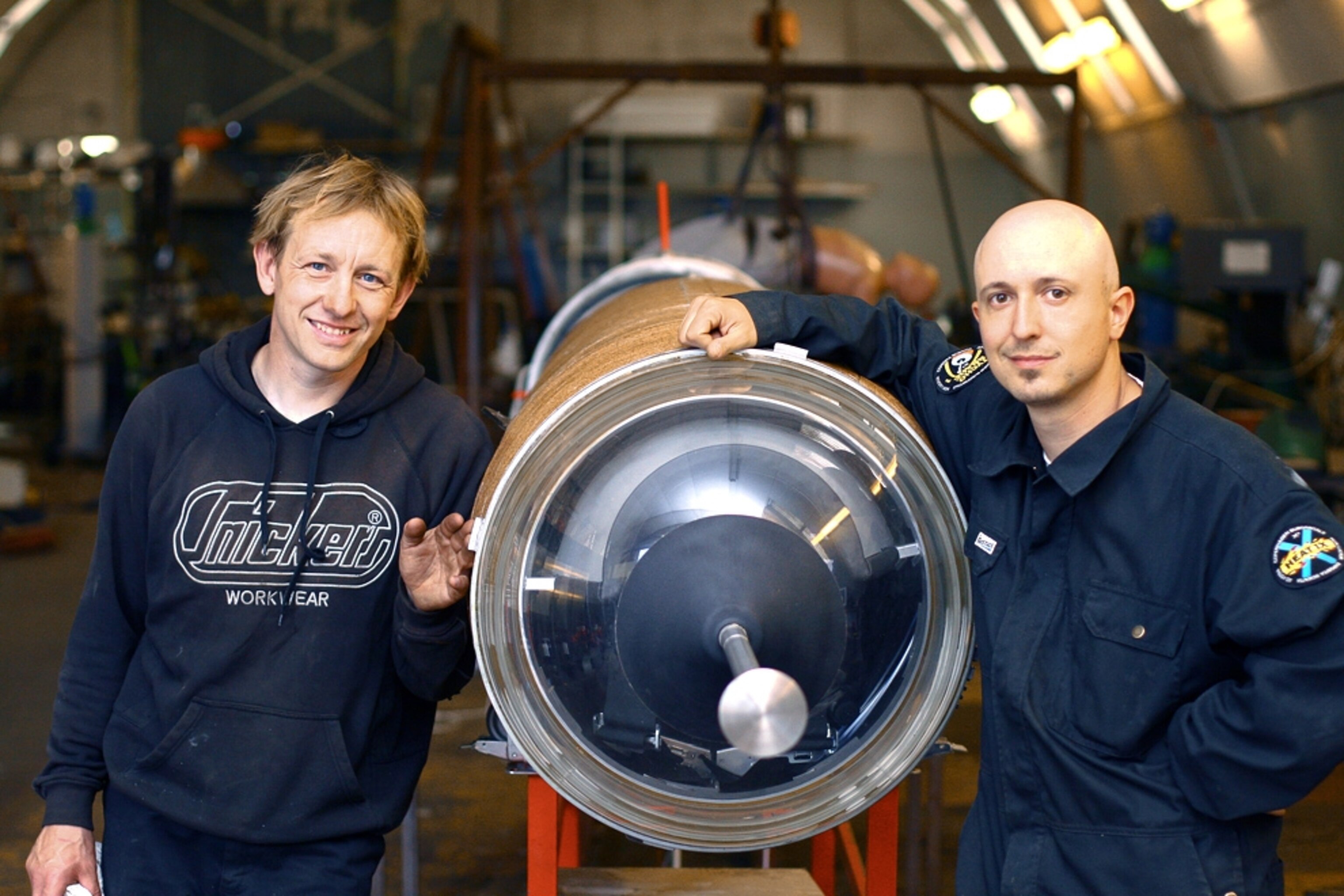 Tycho Brahe creators Peter Madsen (left) and Kristian von Bengtson