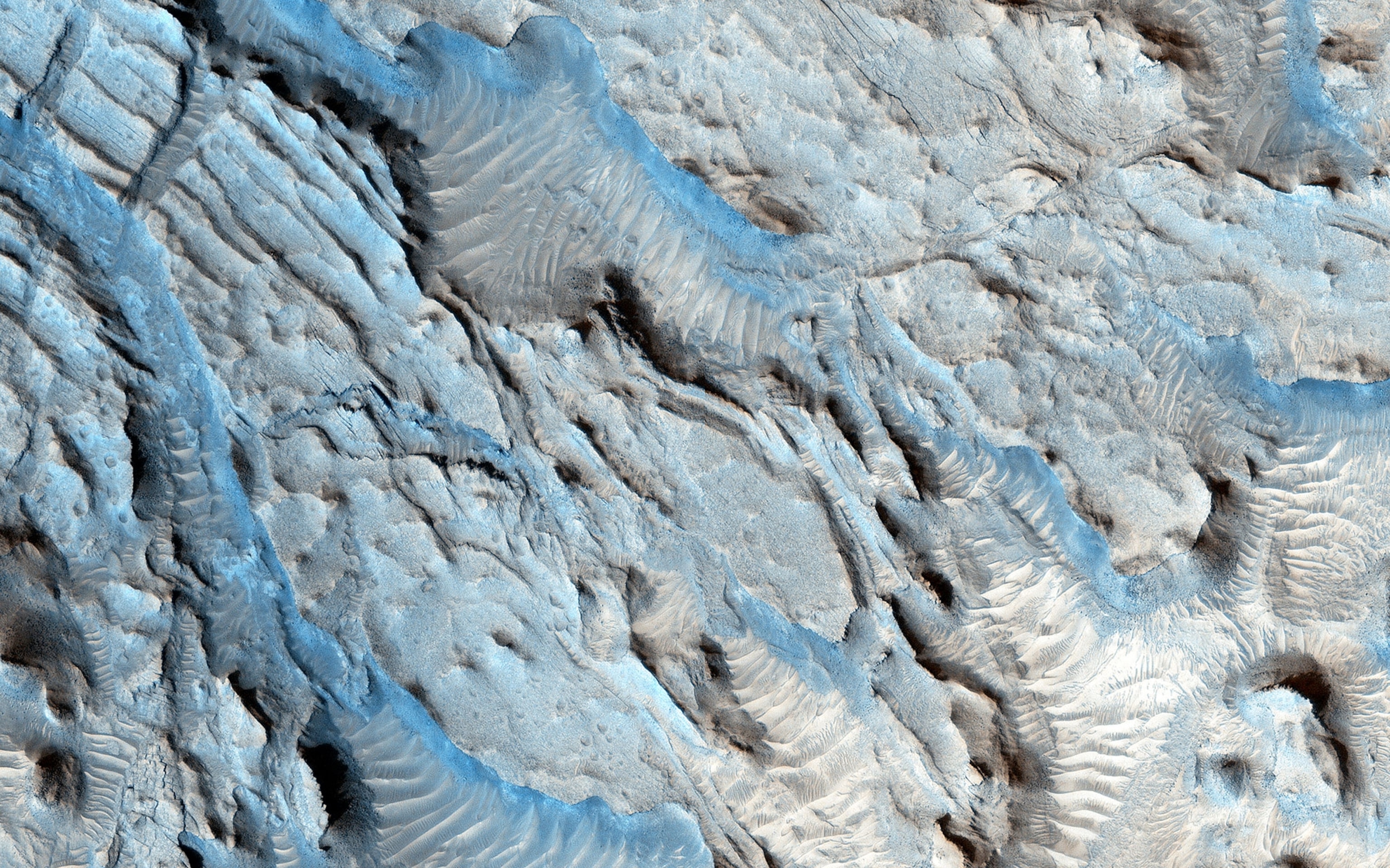 the surface of Mars