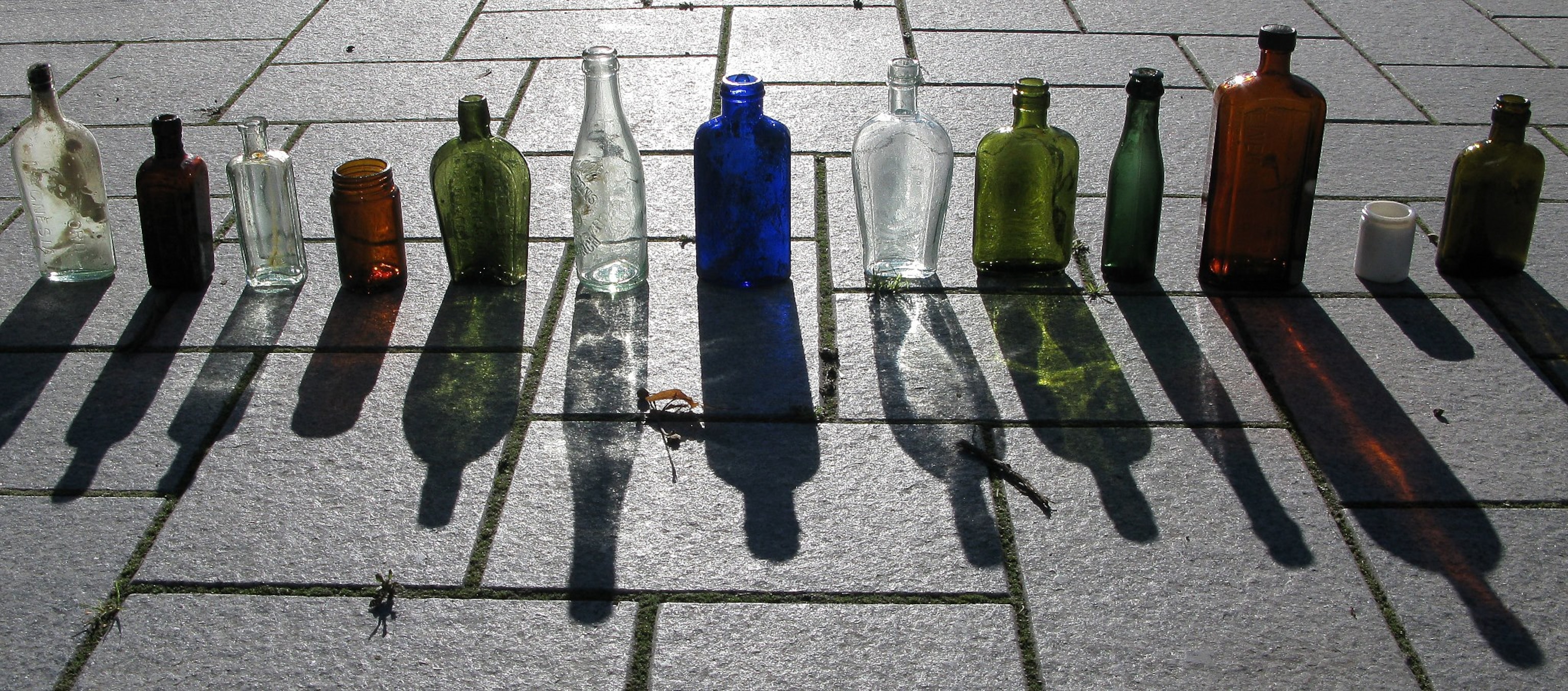 Christchurch earthquake - Assortment of recovered bottles