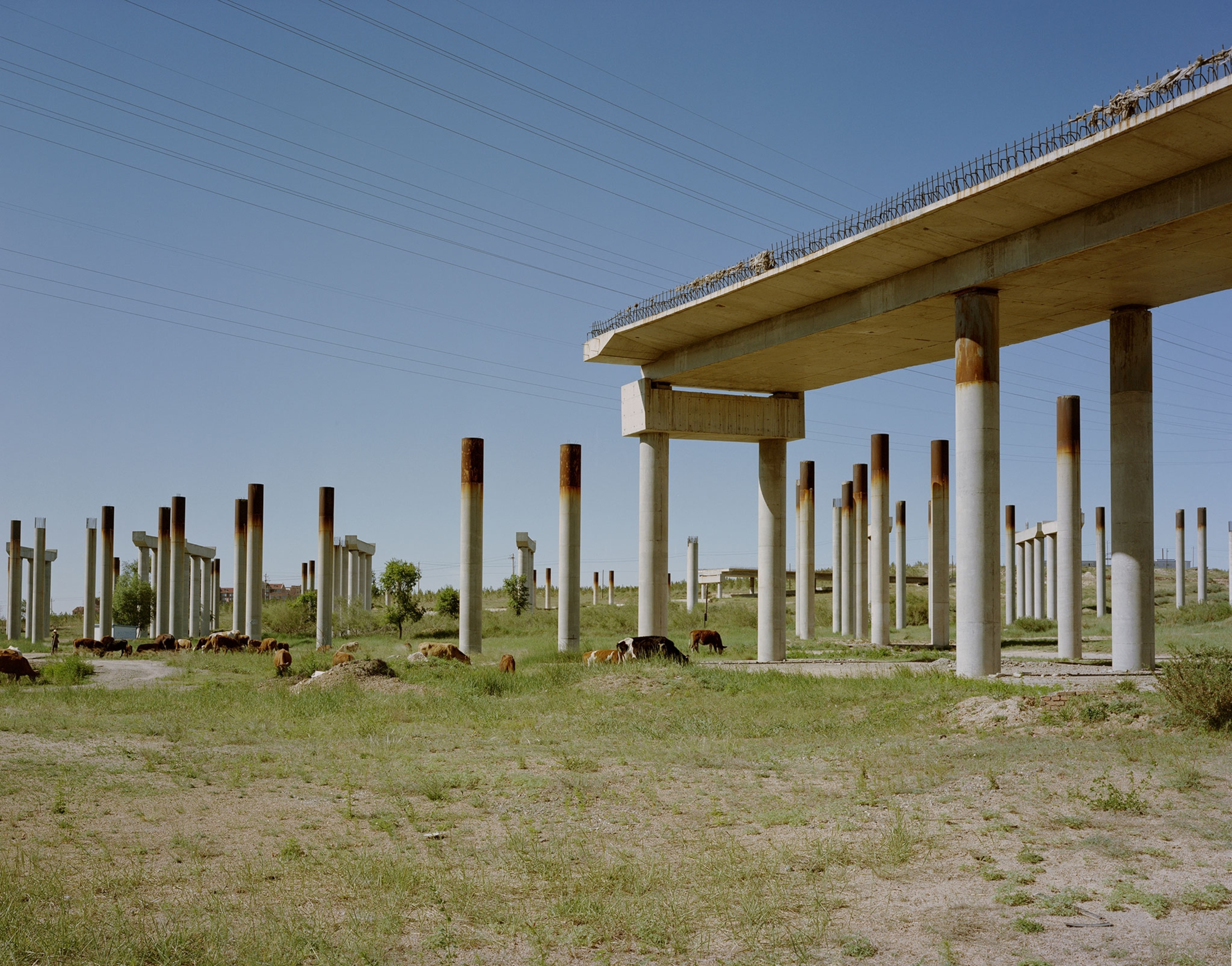 an unfinished overpass