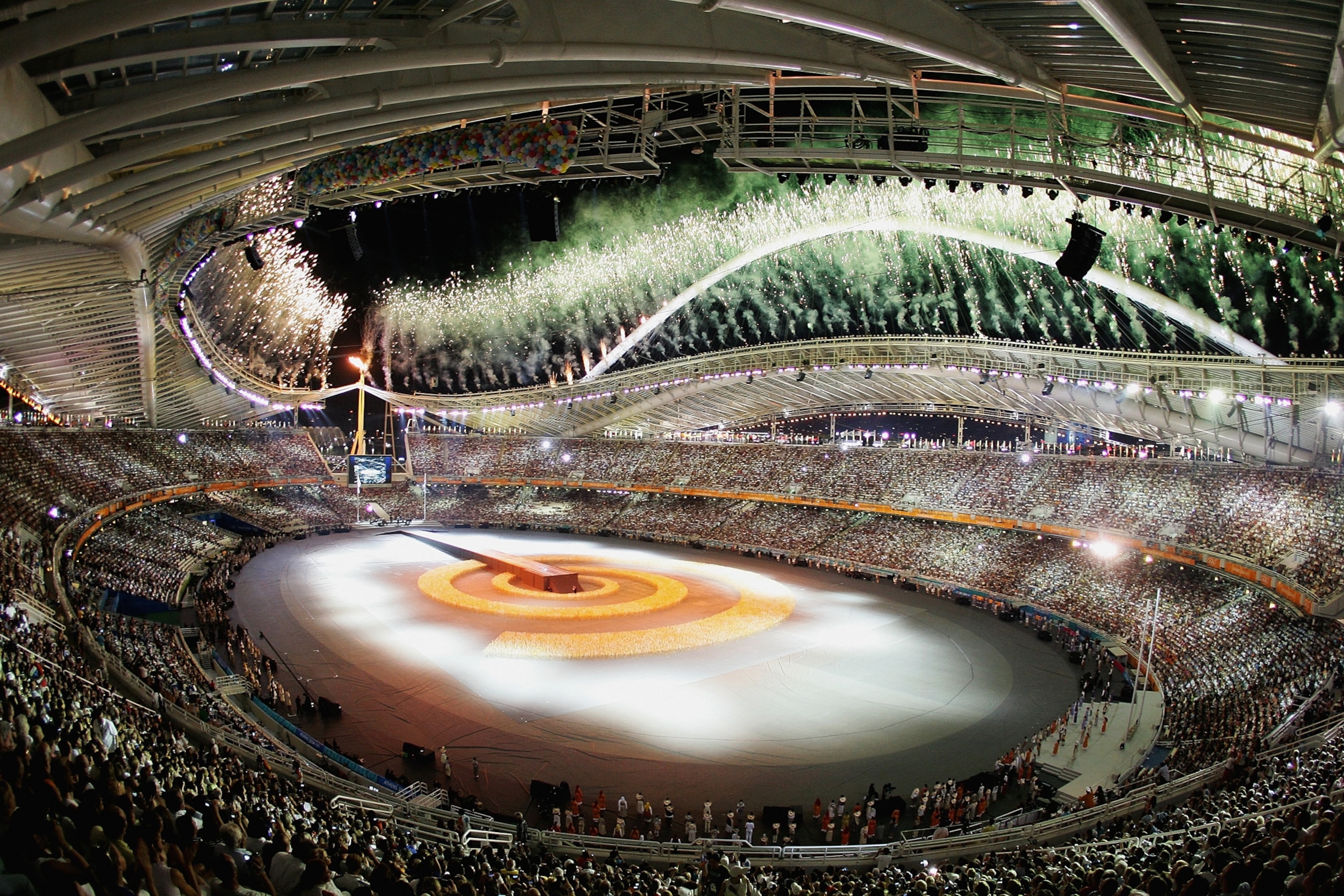 A general aerial view of the Olympic Stadium (L) and Aquatic Centre at the 2012 Olympic Park on June 28,2012 in Stratford,London,England. (Photo by Jason Hawkes/Getty Images)
